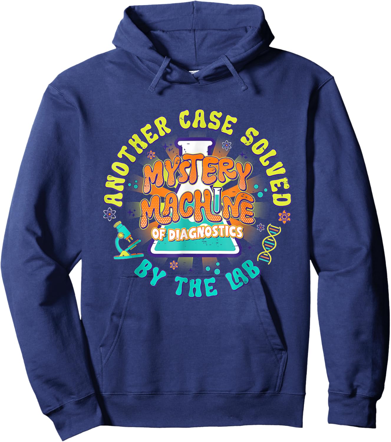 Mystery Machine Another Case Solved By The Lab Week 2025 Hoodie - Hoodie | Navy