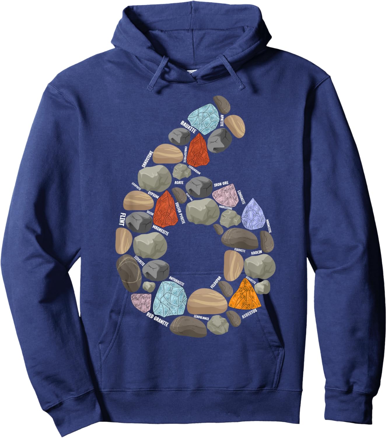 Geology Rocks 6 Years Old 6th Birthday Rock Collecting Hoodie - Hoodie | Navy