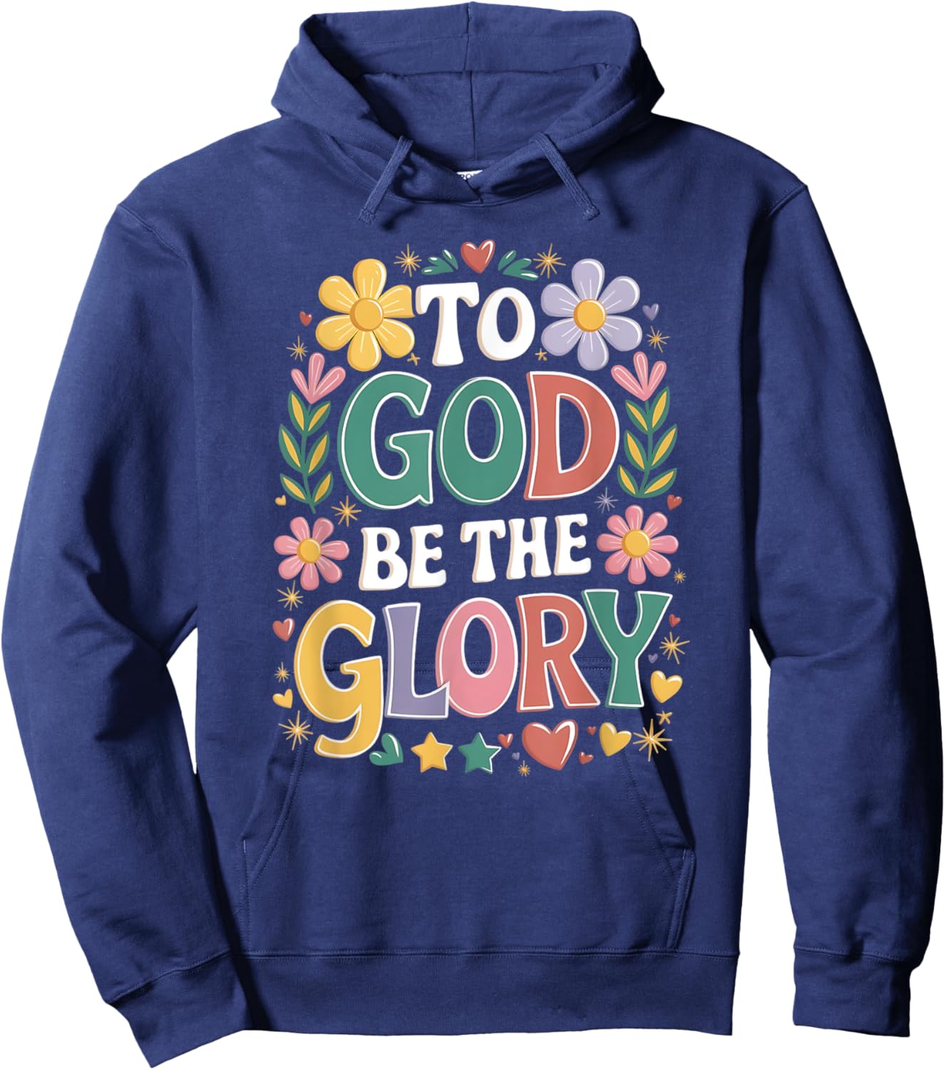 To God Be The Glory Hoodie - Hoodie | Navy