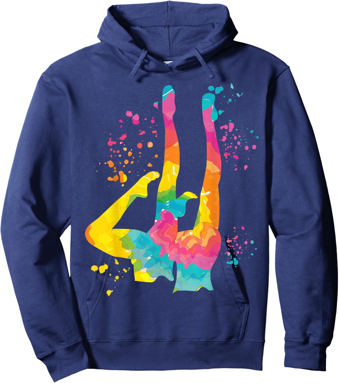 Synchronized Swimming Colorsplash Team Artistic Swim Hoodie - Hoodie | Navy