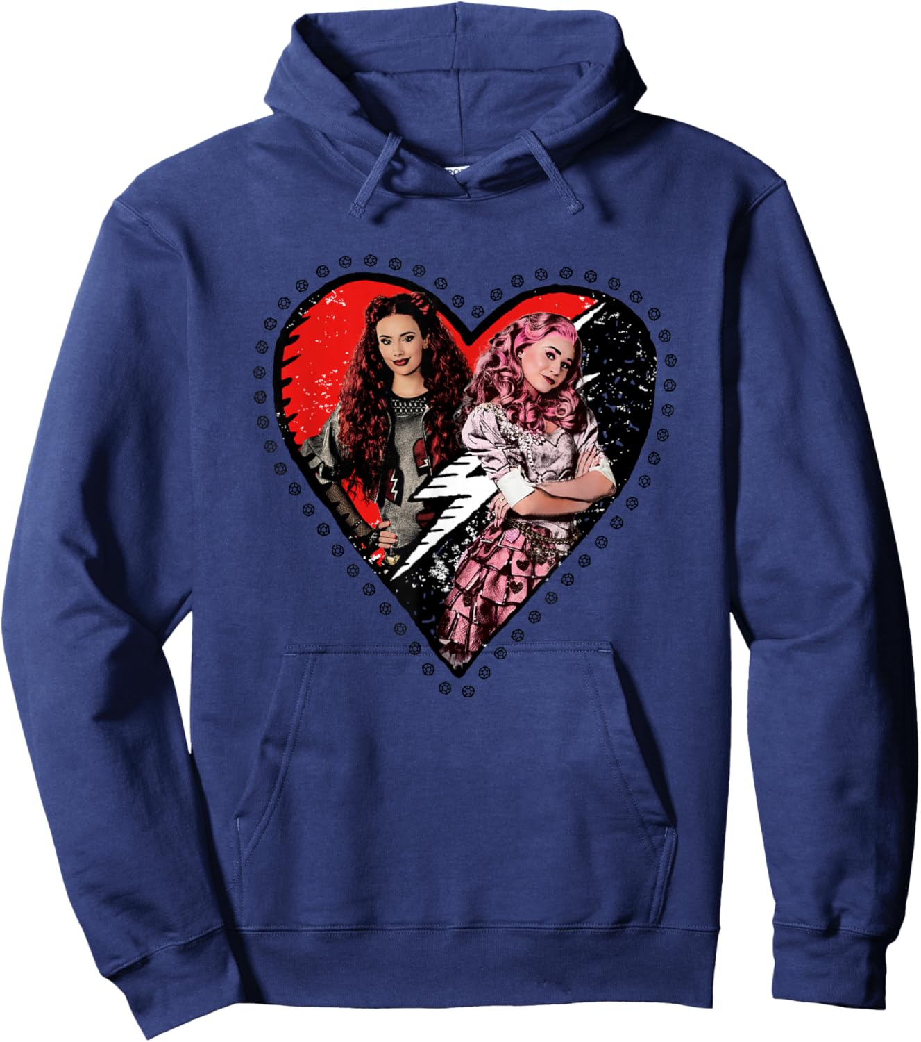 Disney Descendants: The Rise of Red Red & Bridget Heart Hoodie - Hoodie | Navy
