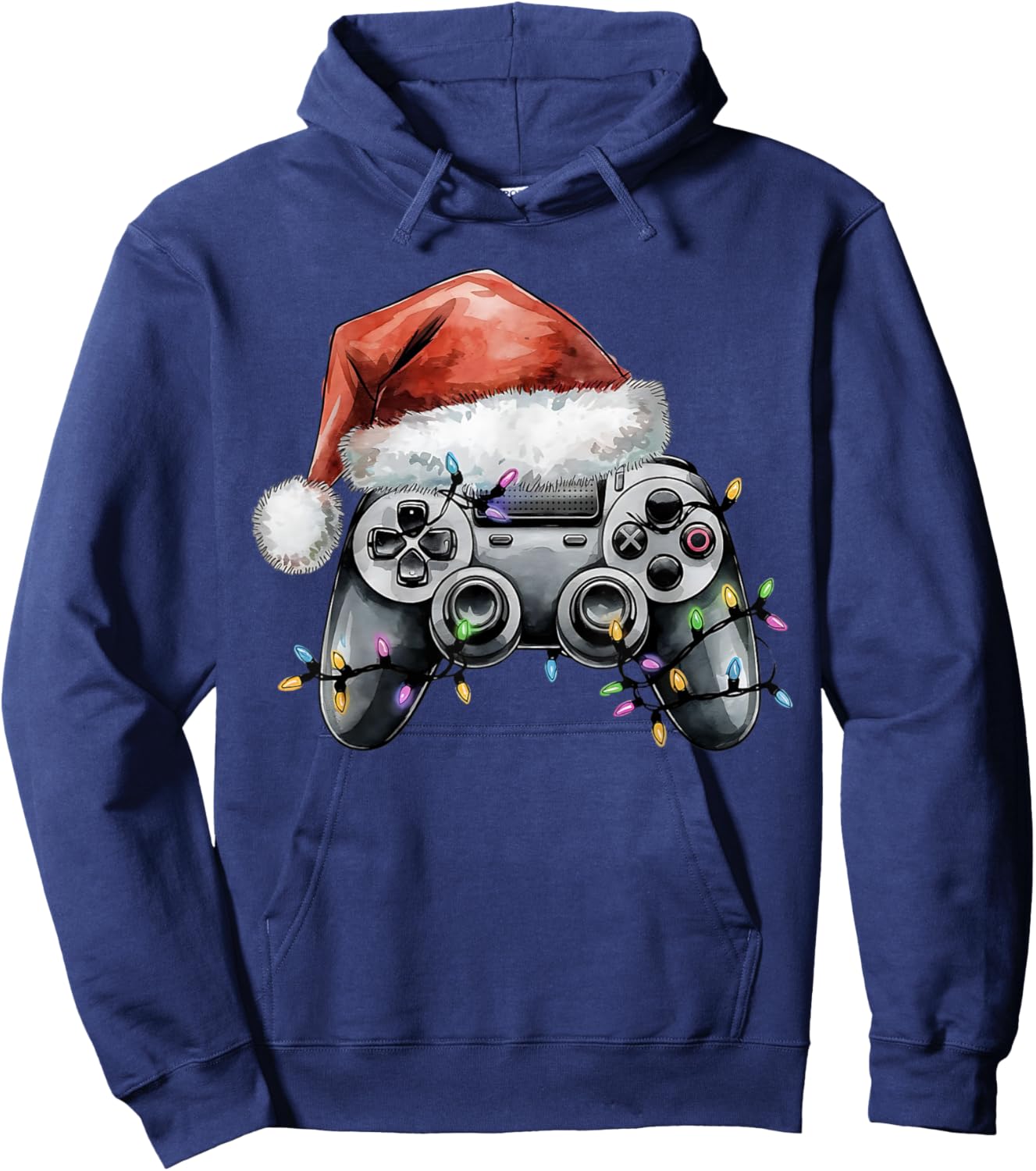Christmas Video Gamer Controller Xmas Gaming Men Boys Kids Hoodie - Hoodie | Navy