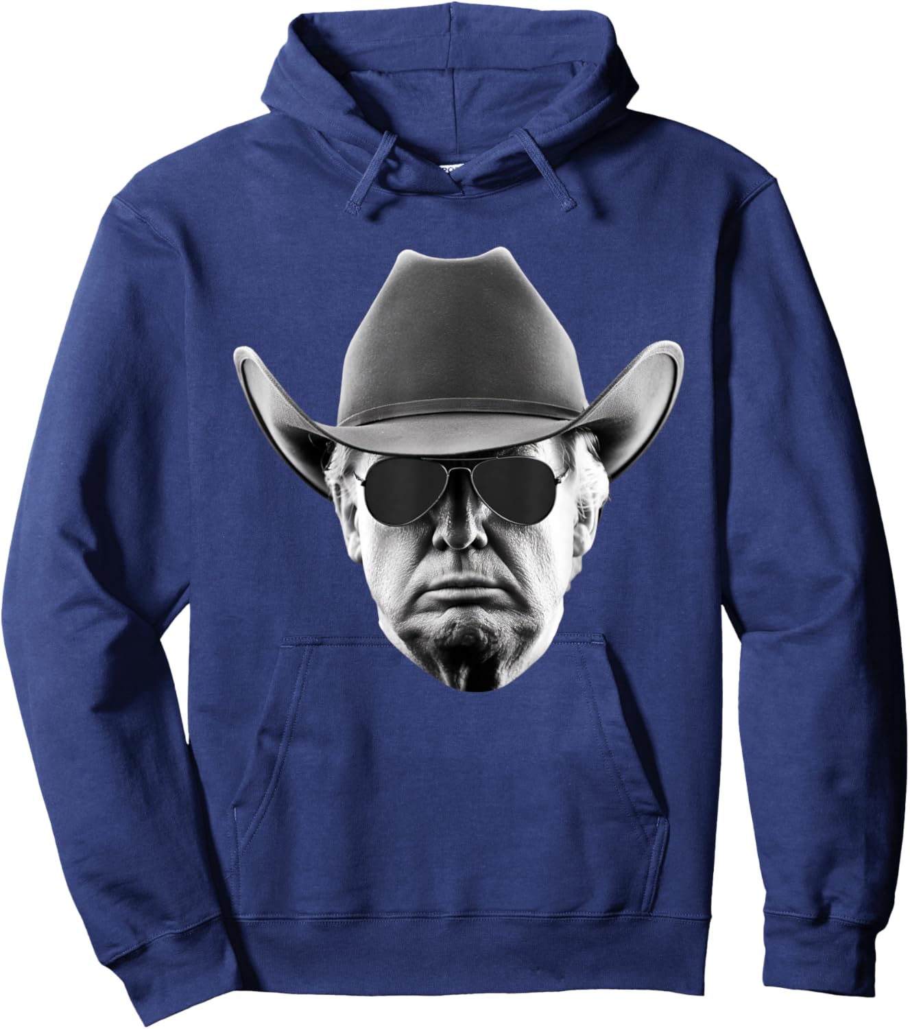 Cool Donald Trump Cowboy Hat US USA America President Hoodie - Hoodie | Navy