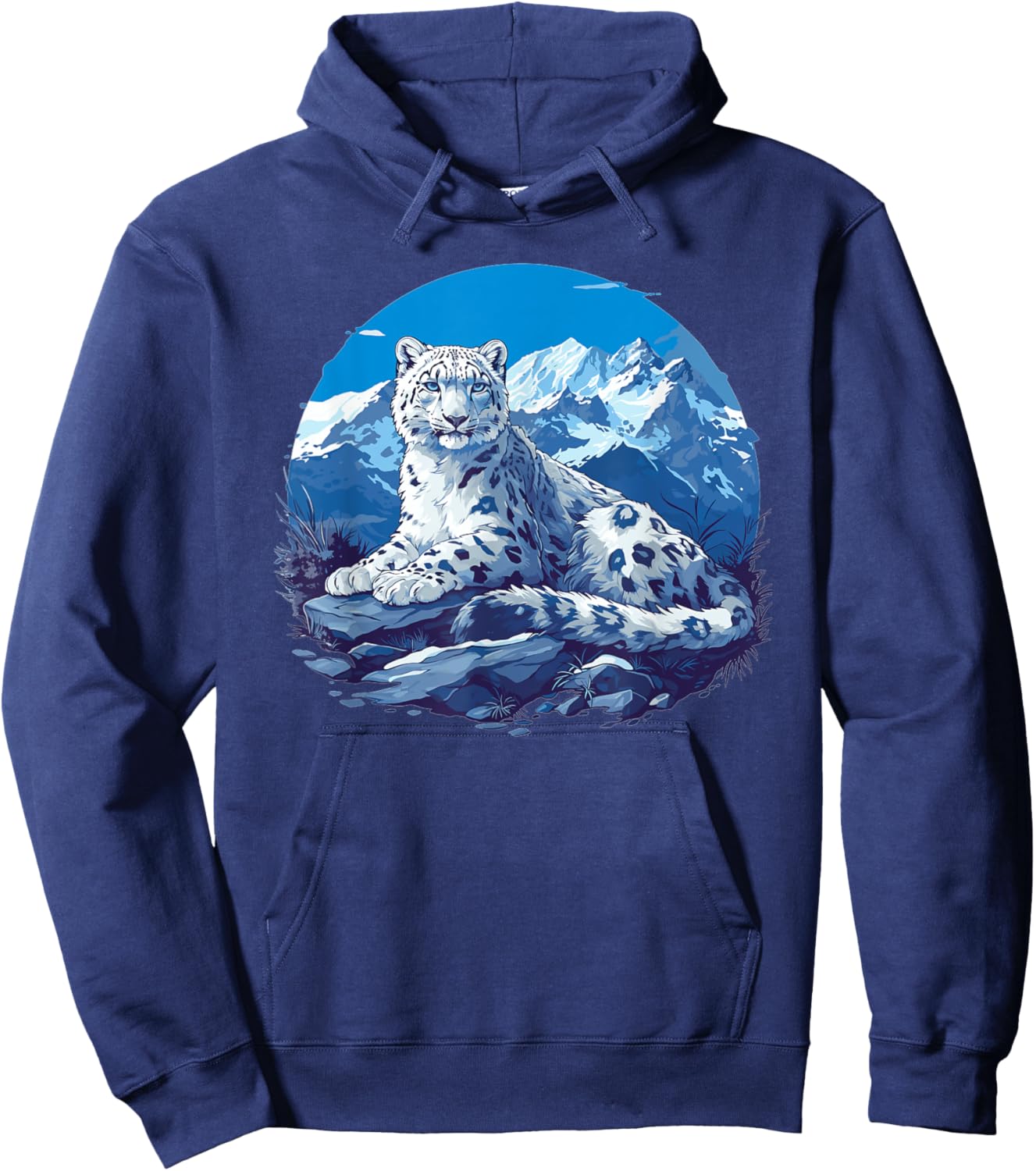 Snow Leopards Lovers Snow Leopard Hoodie - Hoodie | Navy