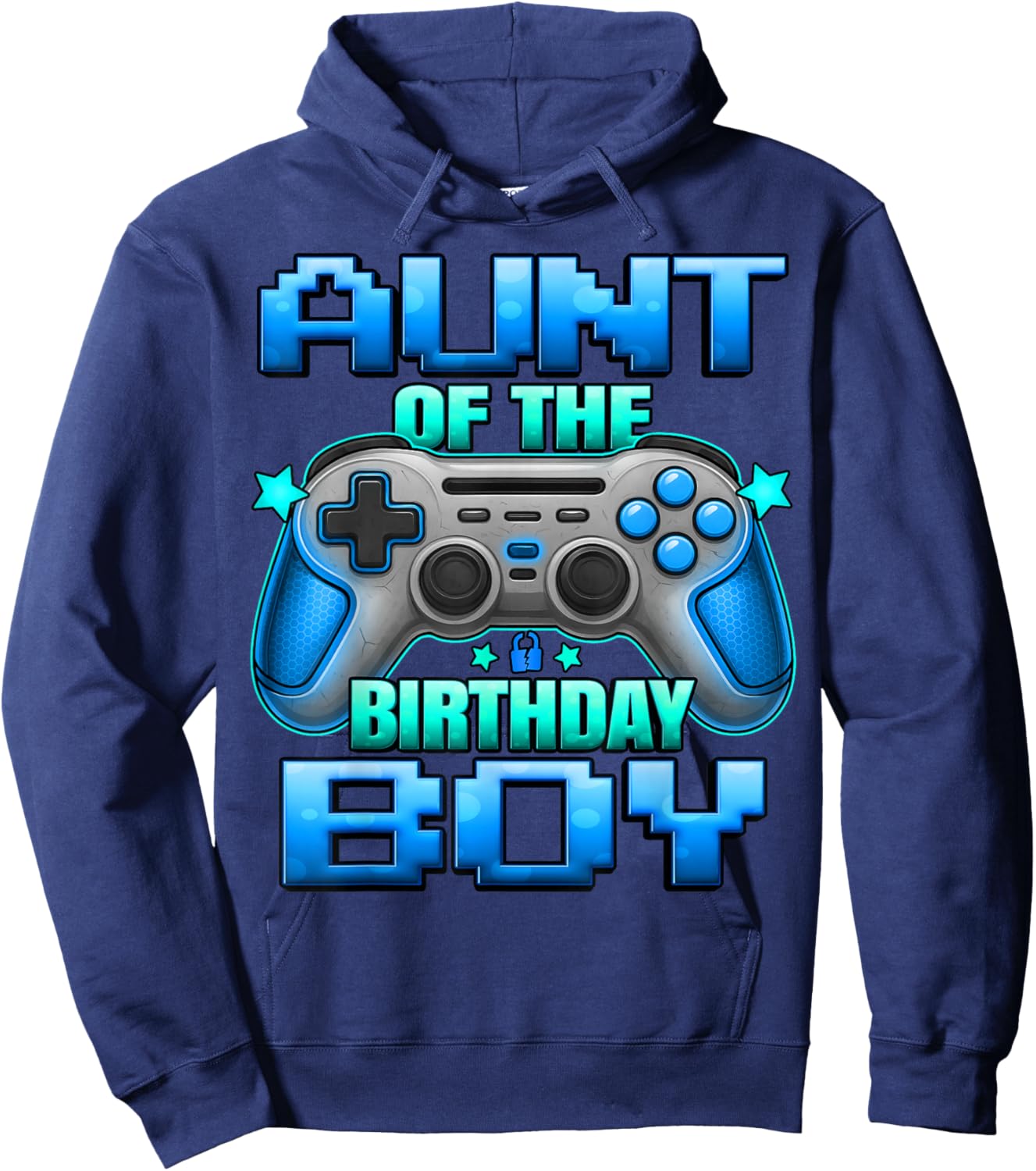 Aunt of The Birthday Boy Matching Family Aunty Hoodie - Hoodie | Navy