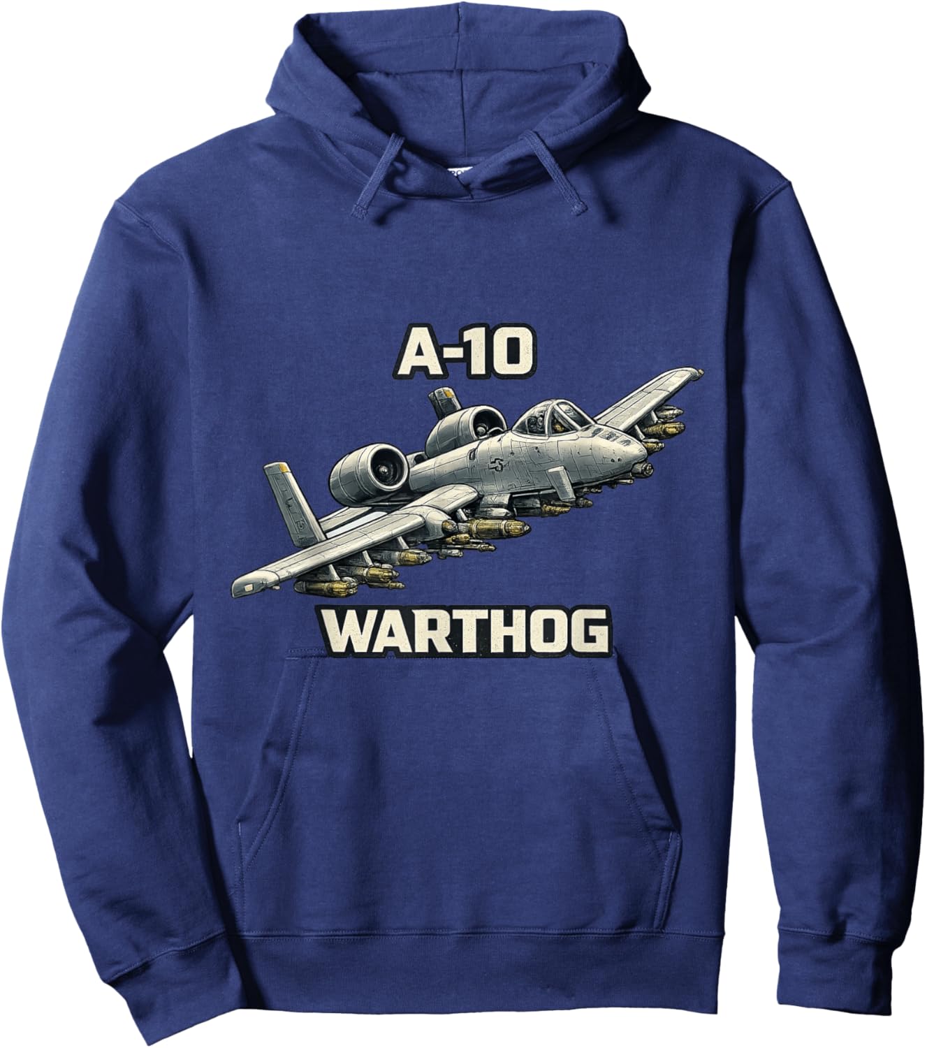 A10 Warthog Close Air Support Jet Avion Militaire Hoodie - Hoodie | Navy
