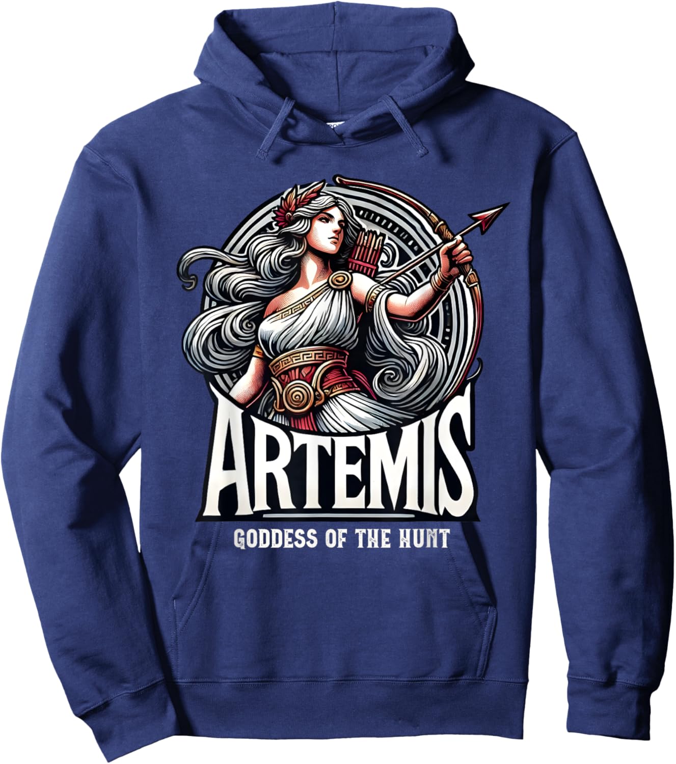 Artemis Greek Goddess Mythology Ancient Greece Hoodie - Hoodie | Navy