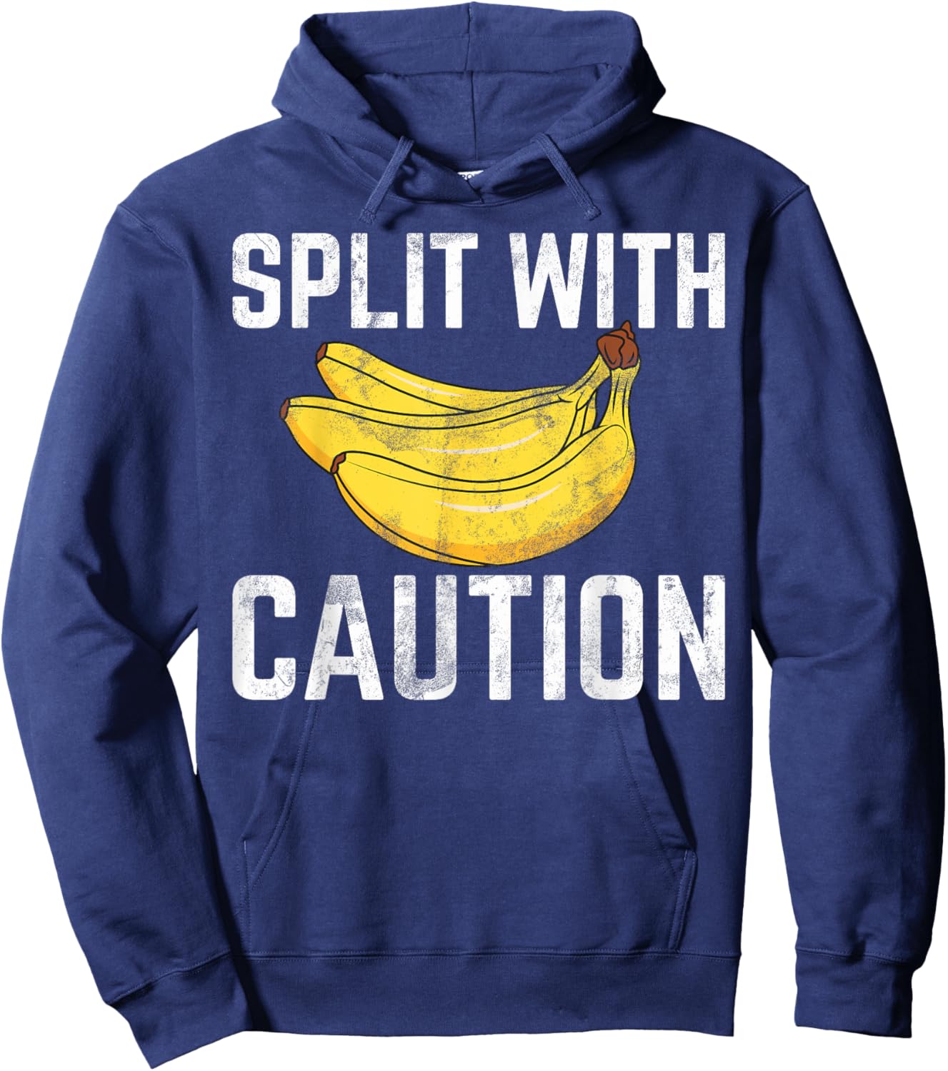 Split with Caution Banana Hoodie - Hoodie | Navy