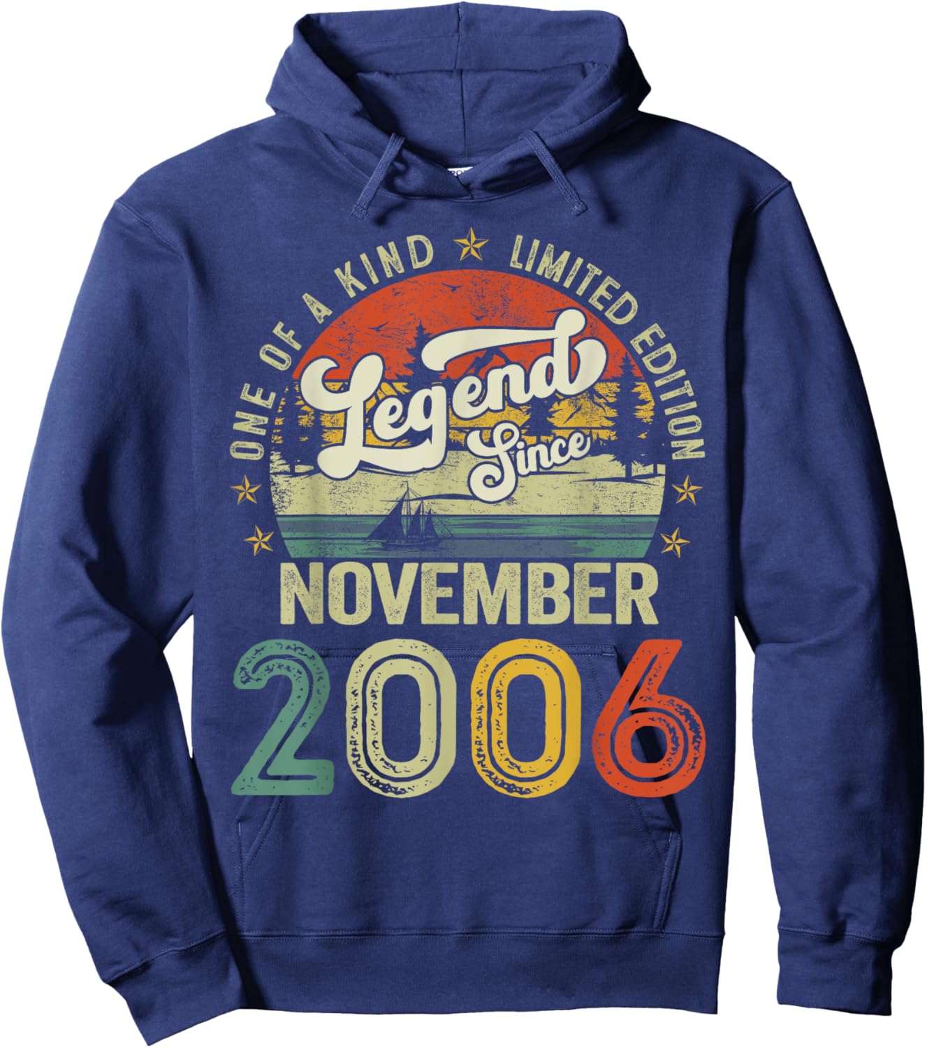 18 Years Old Legend since November 2006 18th Birthday Boys Hoodie - Hoodie | Navy