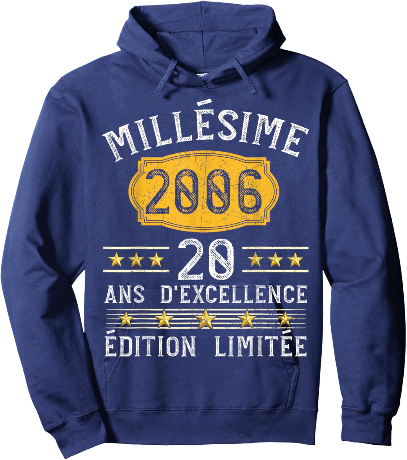 Vintage 2006 Gift 20 Years Man Birthday Humour Hoodie - Hoodie | Navy
