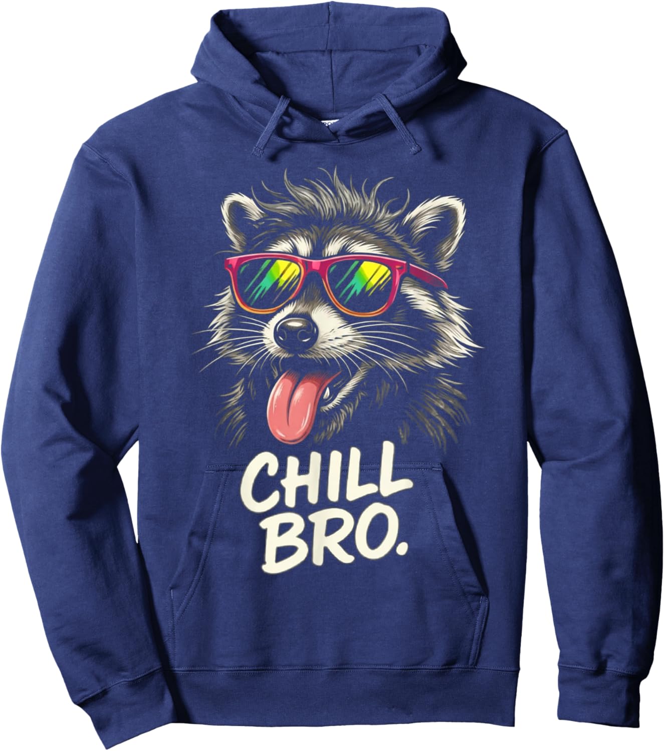 Chill Bro Waschbär Sommer Sonnenbrille Hoodie - Hoodie | Navy