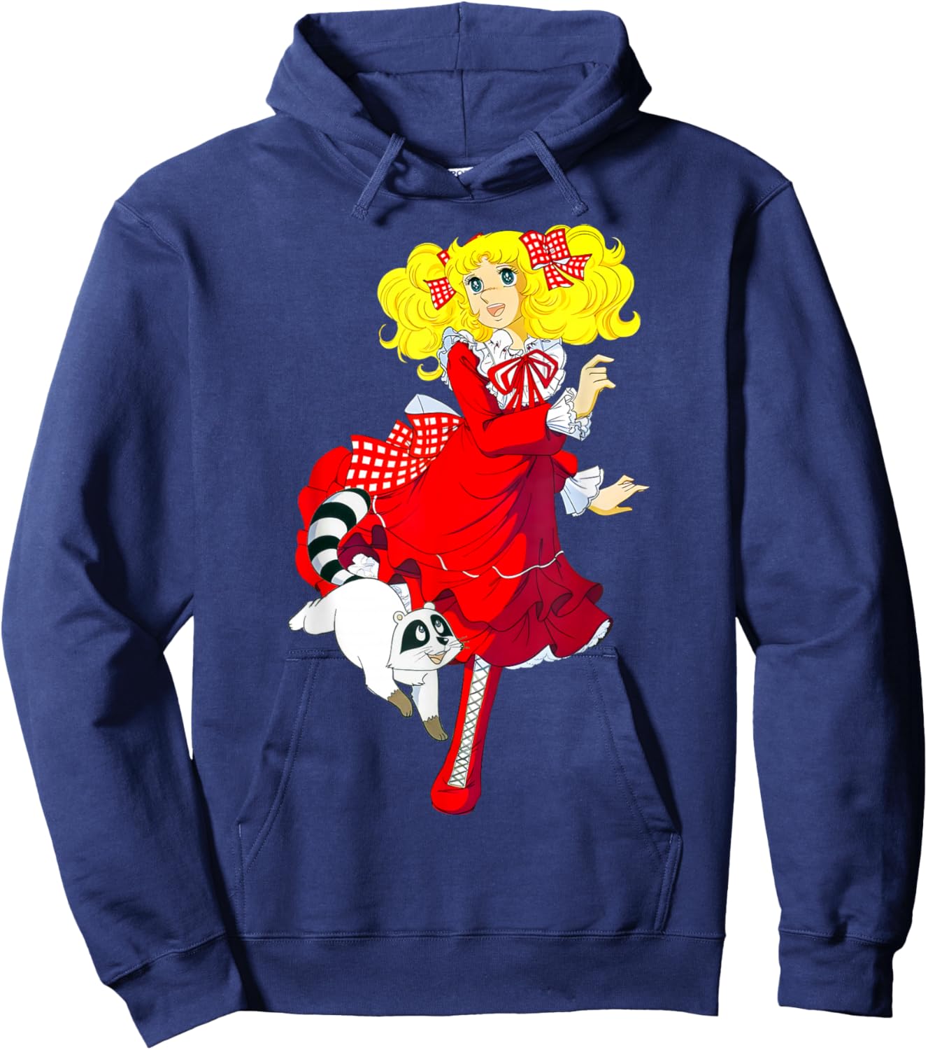 Candy Candy Red Cartoon Japanese Manga Retro 80s Hoodie - Hoodie | Navy