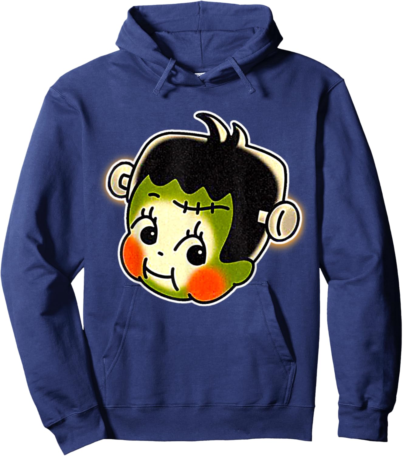 Kewpie Baby Frankenstein Hoodie - Hoodie | Navy