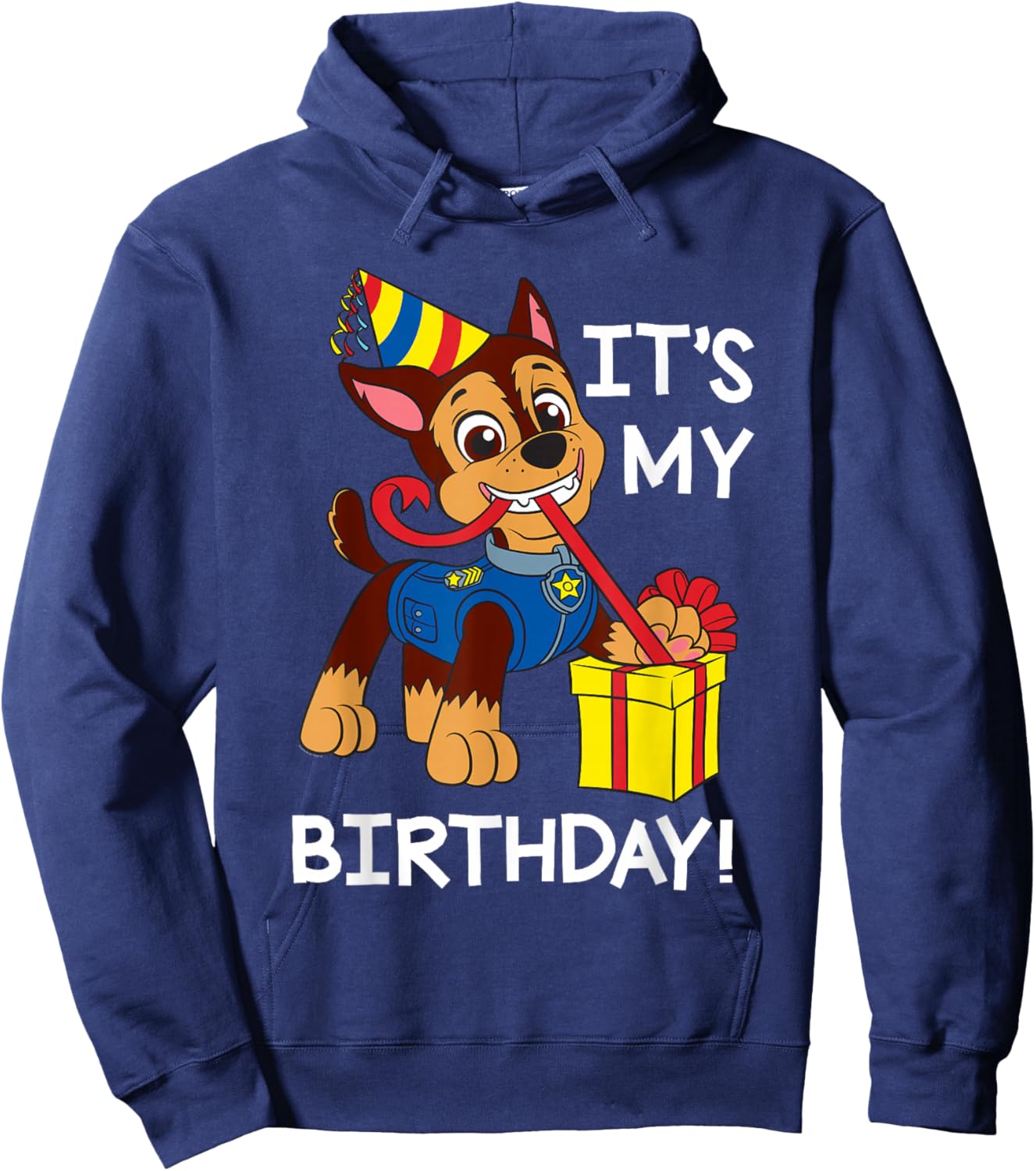 Paw Patrol It's My Birthday Happy Birthday Chase Hoodie - Hoodie | Navy