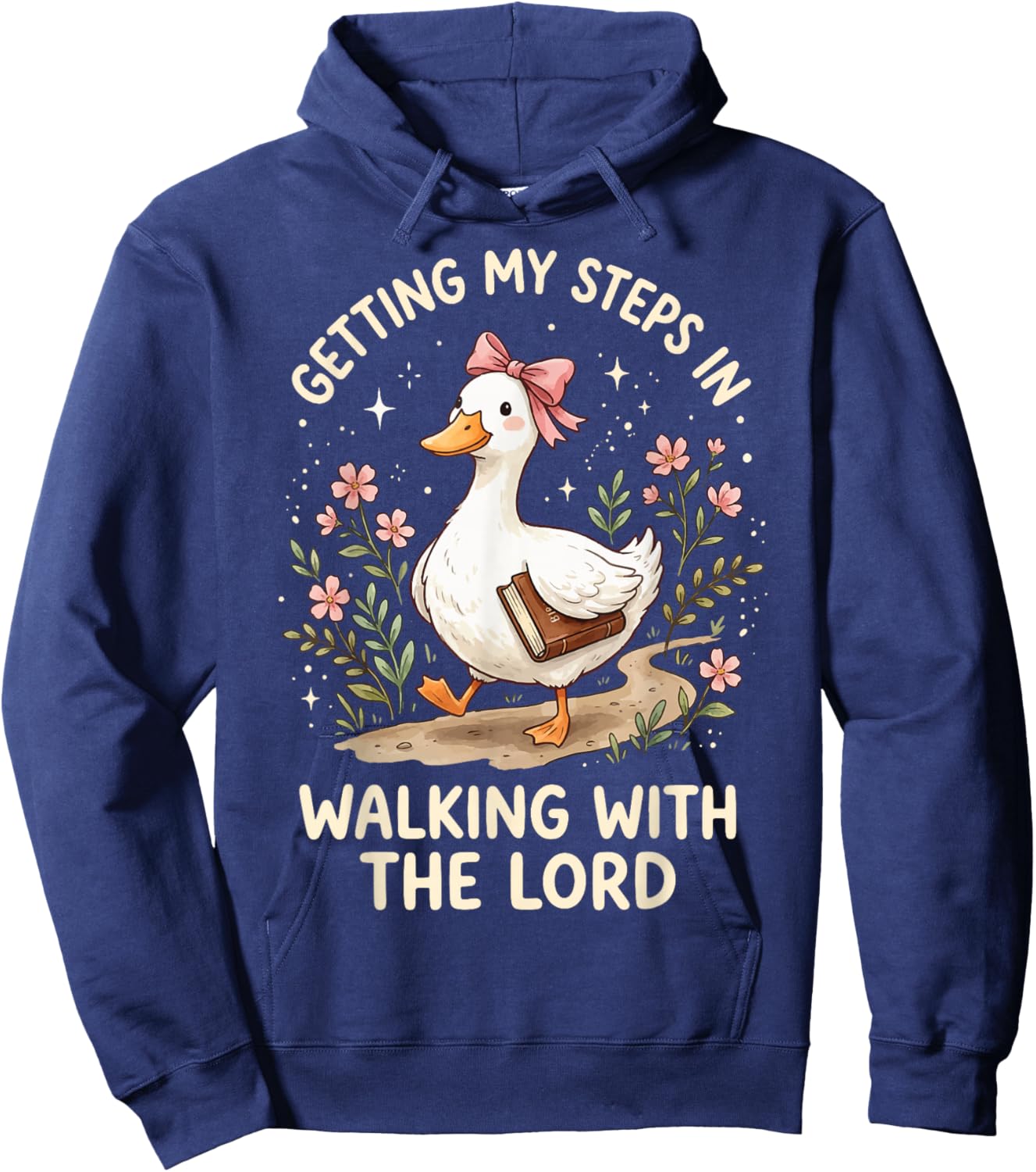 Getting My Steps in Walking with The Lord Hoodie - Hoodie | Navy