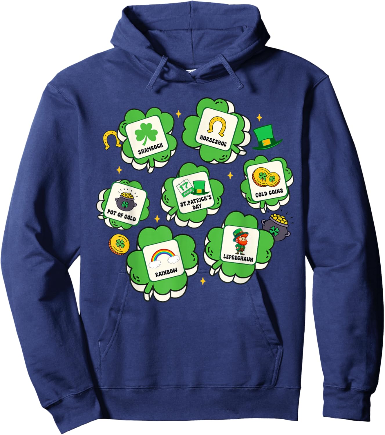 St. Patrick's Day SPED Teacher AAC Special Education Irish Hoodie - Hoodie | Navy
