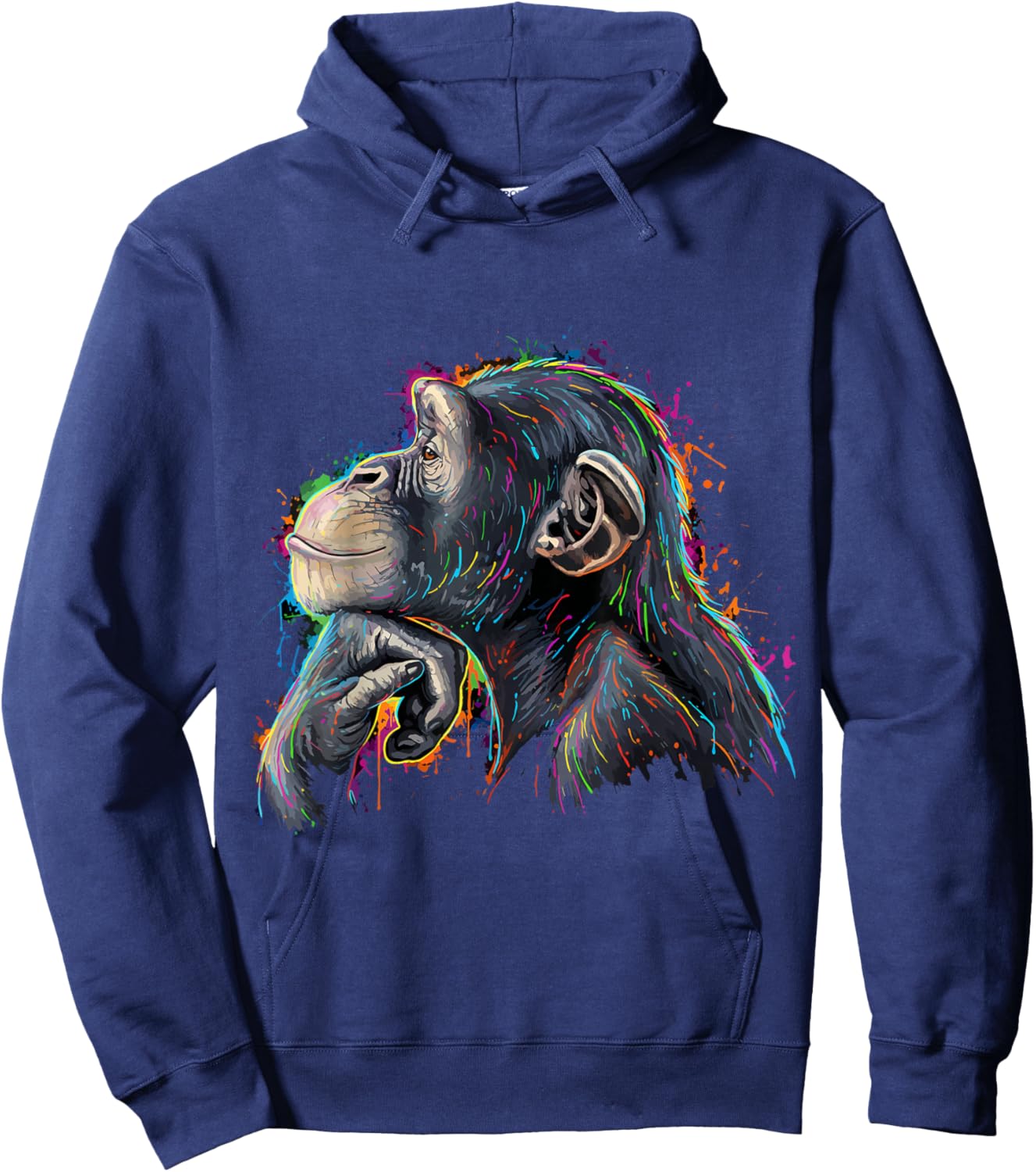 Rage Bait Monkey Lion Funny Brain Rot Viral Meme Gen Alpha Hoodie - Hoodie | Navy