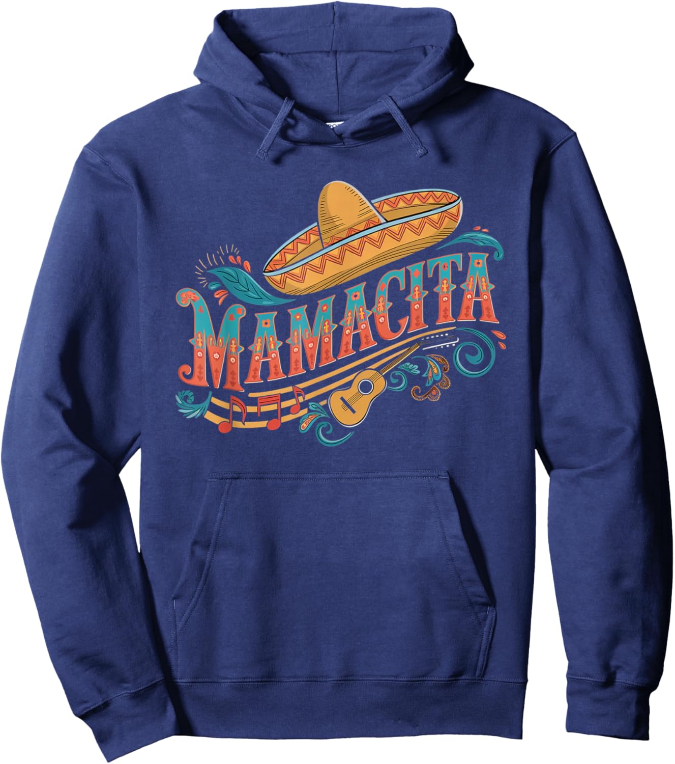 Cinco De Mayo Mamacita Flower Mama Cita Mexican Women Girls Hoodie - Hoodie | Navy