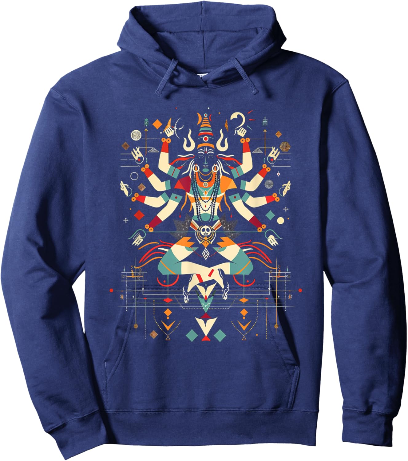 Shiva spiritual hindu god tandava dance yoga meditation Hoodie - Hoodie | Navy