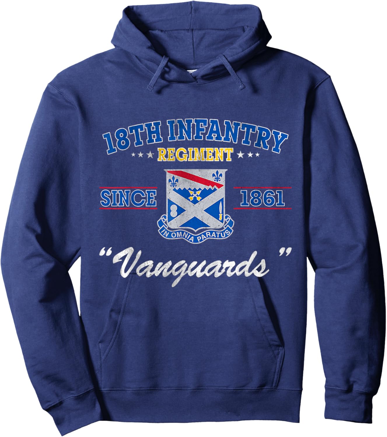 18th Infantry Regiment Veteran Military Father Day Hoodie - Hoodie | Navy