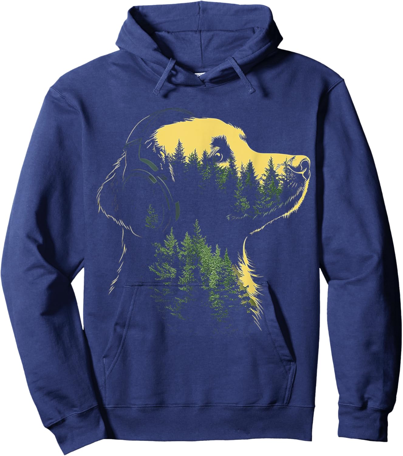 Flat Coated Retriever Dog Art Flat Coated Retriever Men Women Kids Hoodie - Hoodie | Navy