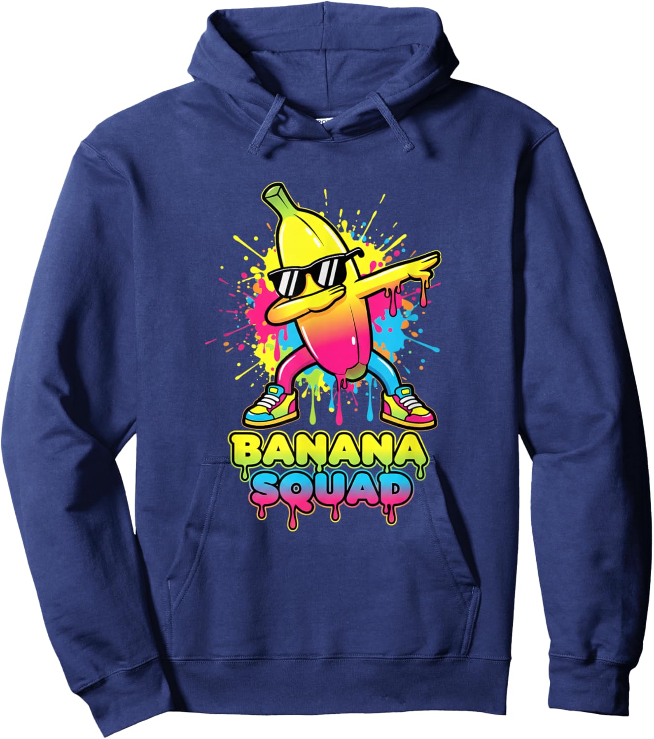 Banana Squad Dabbing Banana Funny Boys Fruit Party Hoodie - Hoodie | Navy