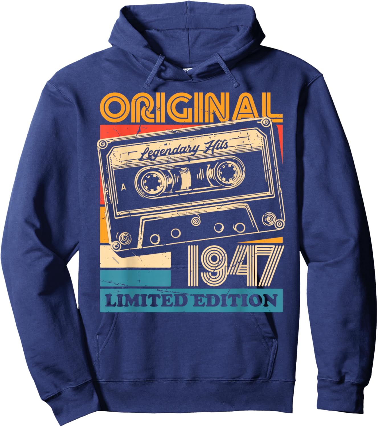 Original 1947 Vintage Birthday 78 Years Women Hoodie - Hoodie | Navy