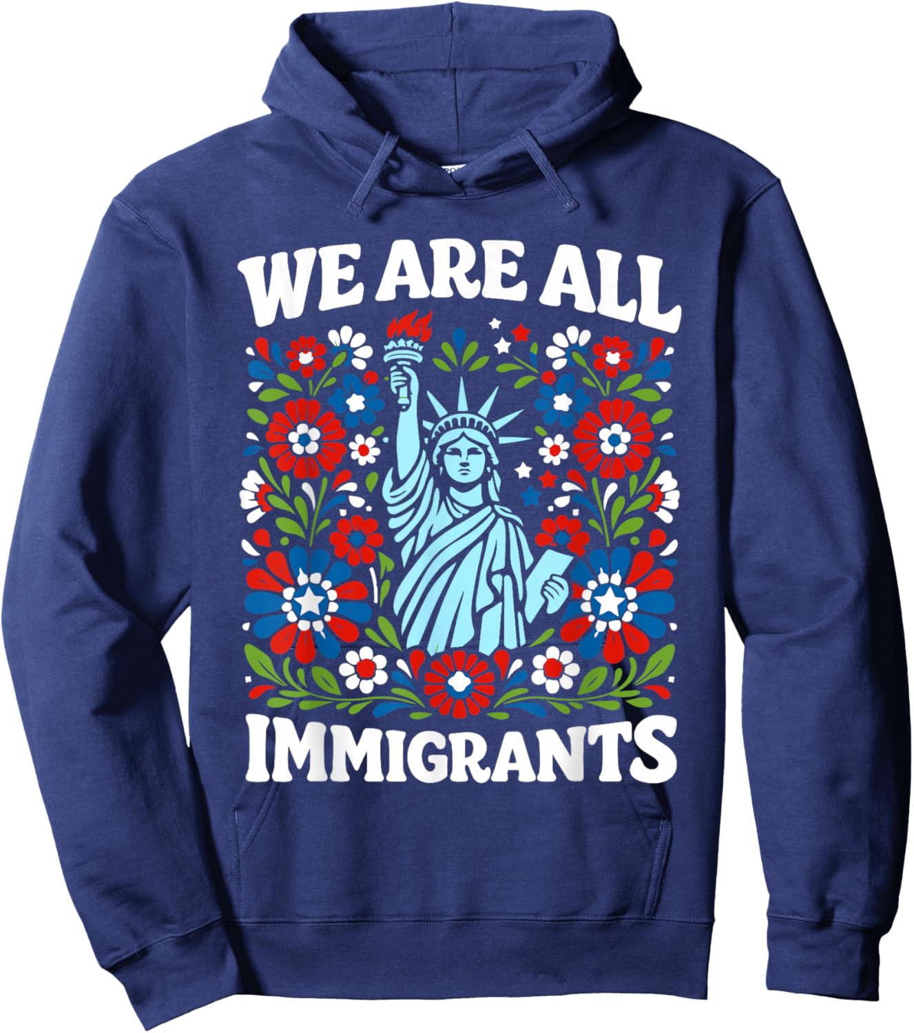 We are All Immigrants Hoodie - Hoodie | Navy