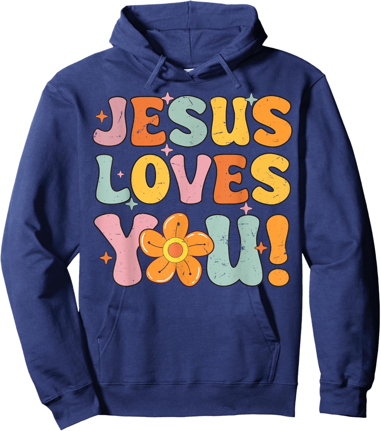 Christian Lovers Jesus Loves you Jesus Faith Jesus Loves you Hoodie - Hoodie | Navy