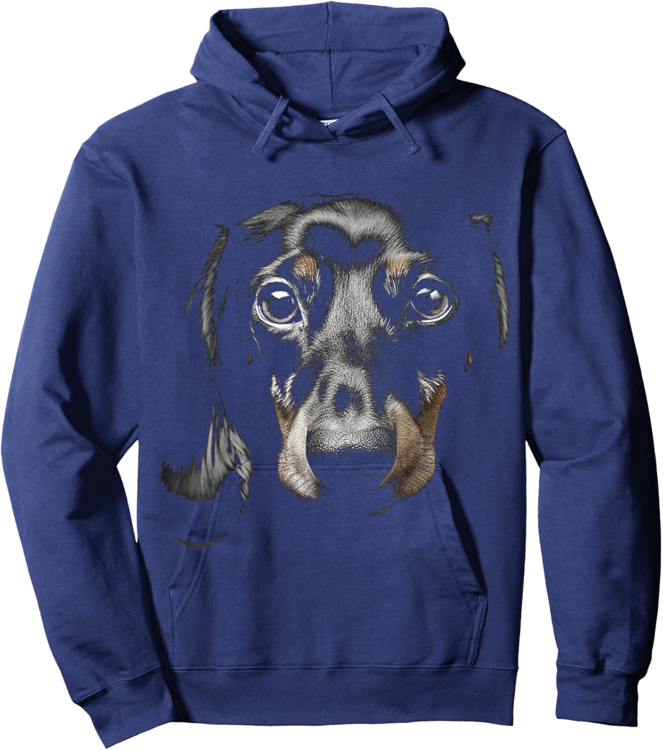 Dachshund Motif Pet Illustration Dog Dachshund Men Women Kids Hoodie - Hoodie | Navy