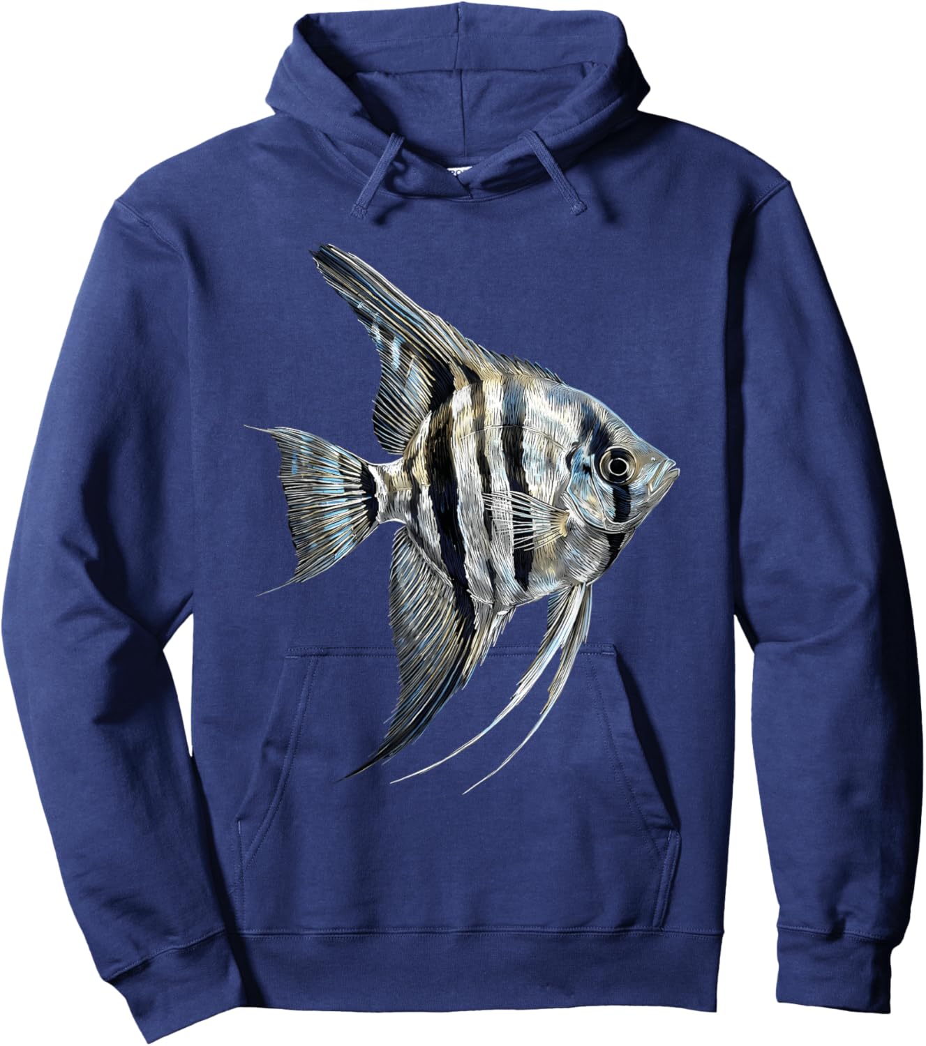 Angelfish Pterophyllum Süßwasser Aquarium Fischhalter Hoodie - Hoodie | Navy