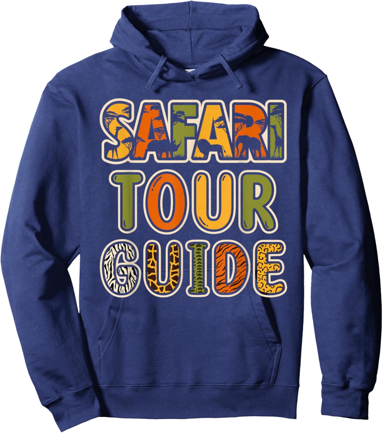 Safari Tour Guide Safari Outfit Safari Costume Cute Safari Hoodie - Hoodie | Navy