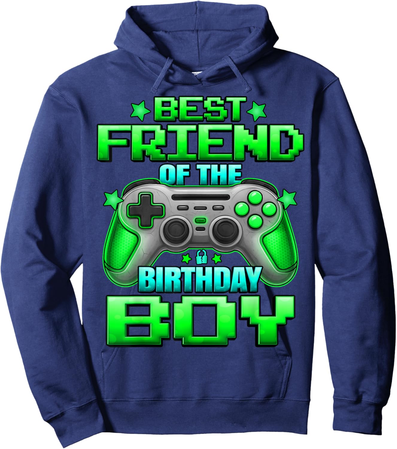Best Friend of The Birthday Boy Matching Family Bestie Hoodie - Hoodie | Navy