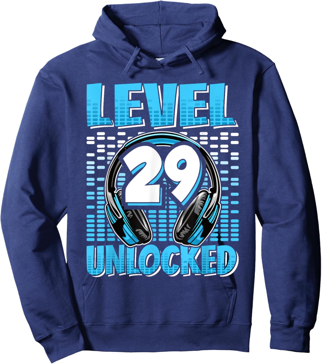 Level 29 Unlocked Gaming 29 Years Old 29th Birthday Men Hoodie - Hoodie | Navy