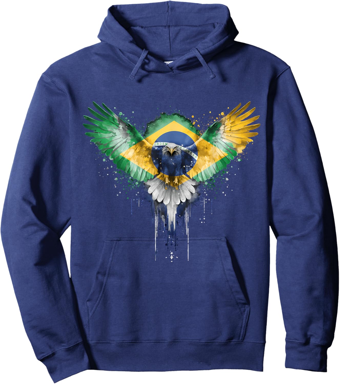 Brasil Flag Brazilian Pride Brasilian Roots Brazil Hoodie - Hoodie | Navy