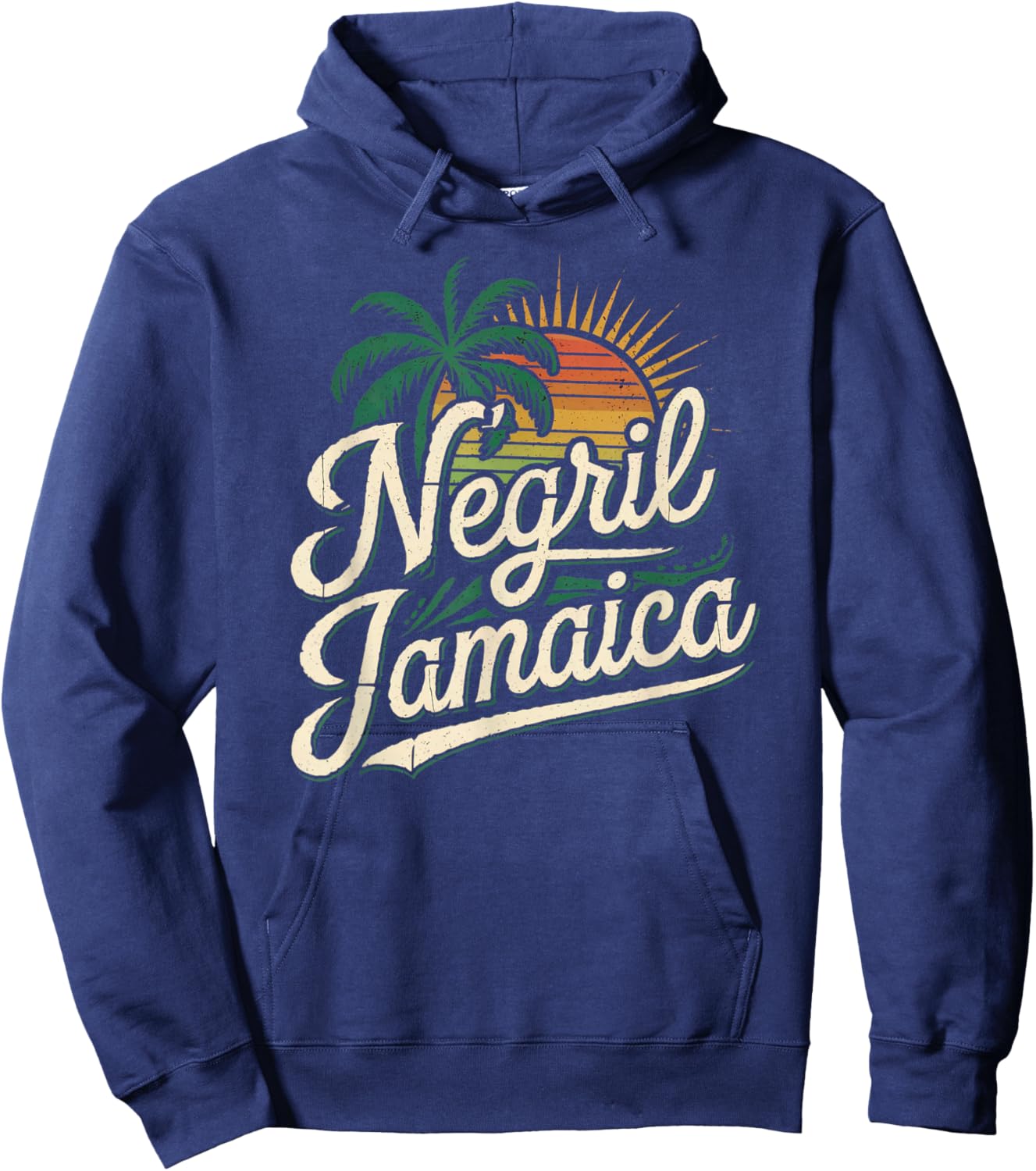Negril Jamaica Caribbean Travel Vacation Souvenirs Hoodie - Hoodie | Navy
