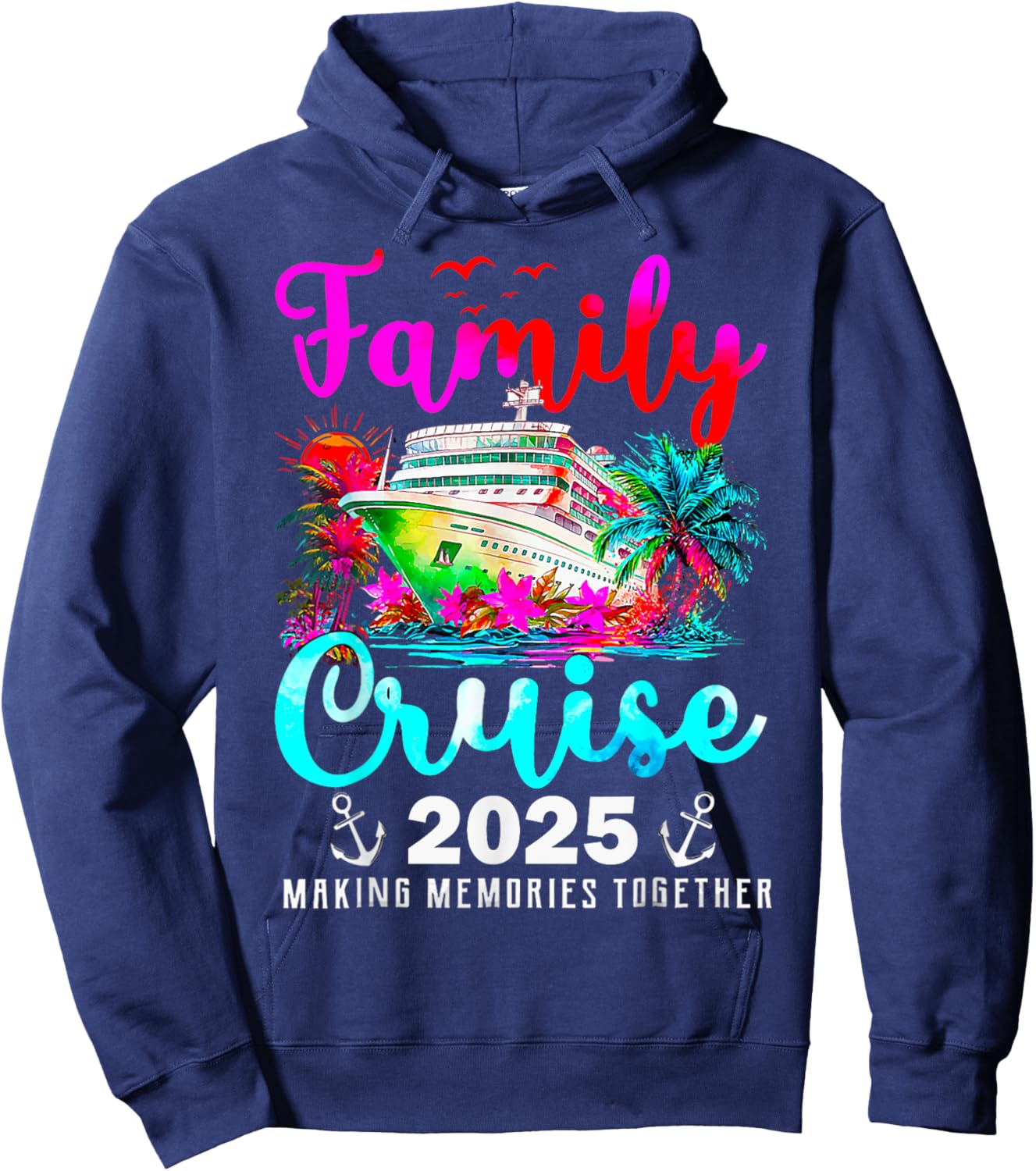 Family Cruise Matching Family Cruise Ship Vacation Trip 2025 Hoodie - Hoodie | Navy