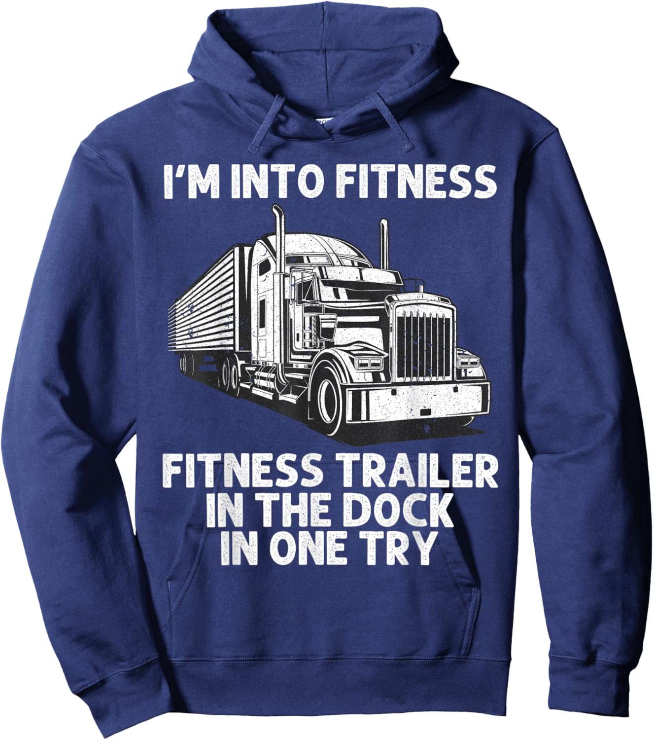 Best Truck Driver Art Dad Women Trucking CDL Trucker Hoodie - Hoodie | Navy