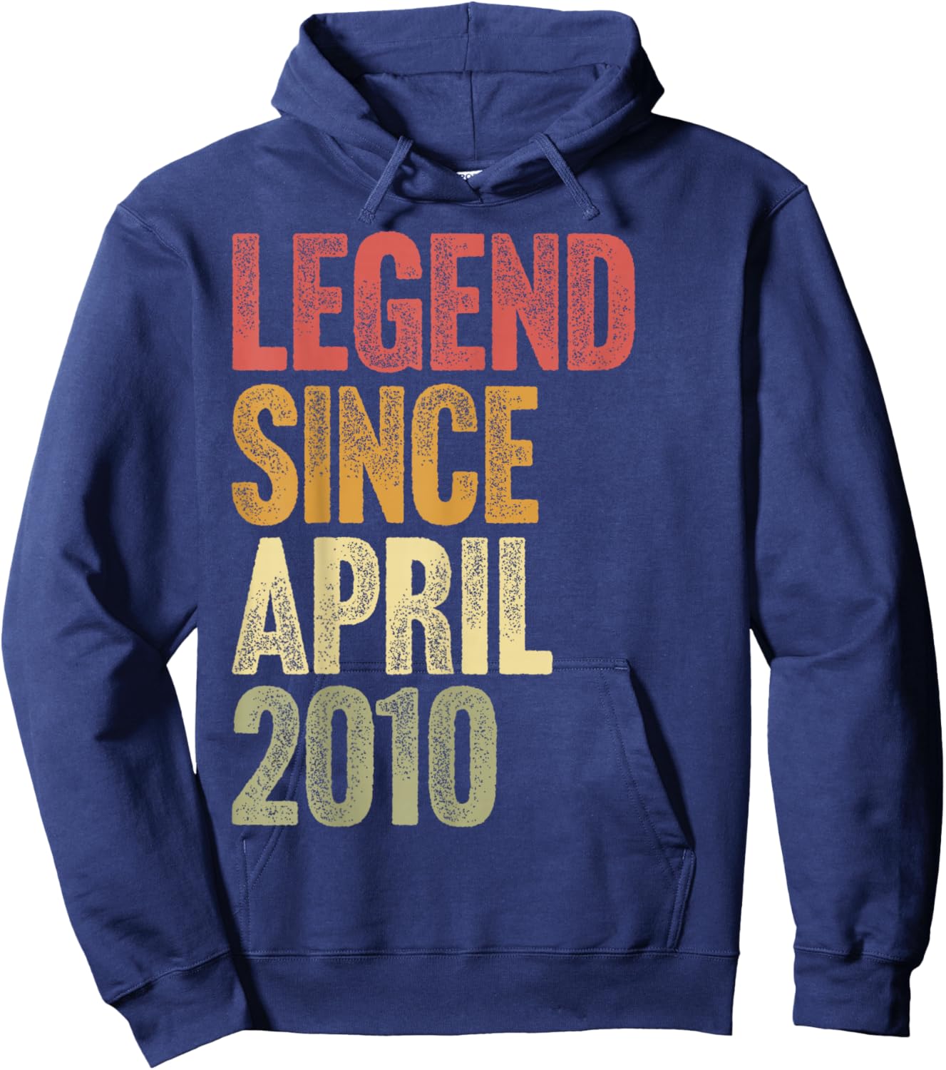 16 Year Old Legend Since April 2010 Retro 16th Birthday Hoodie - Hoodie | Navy
