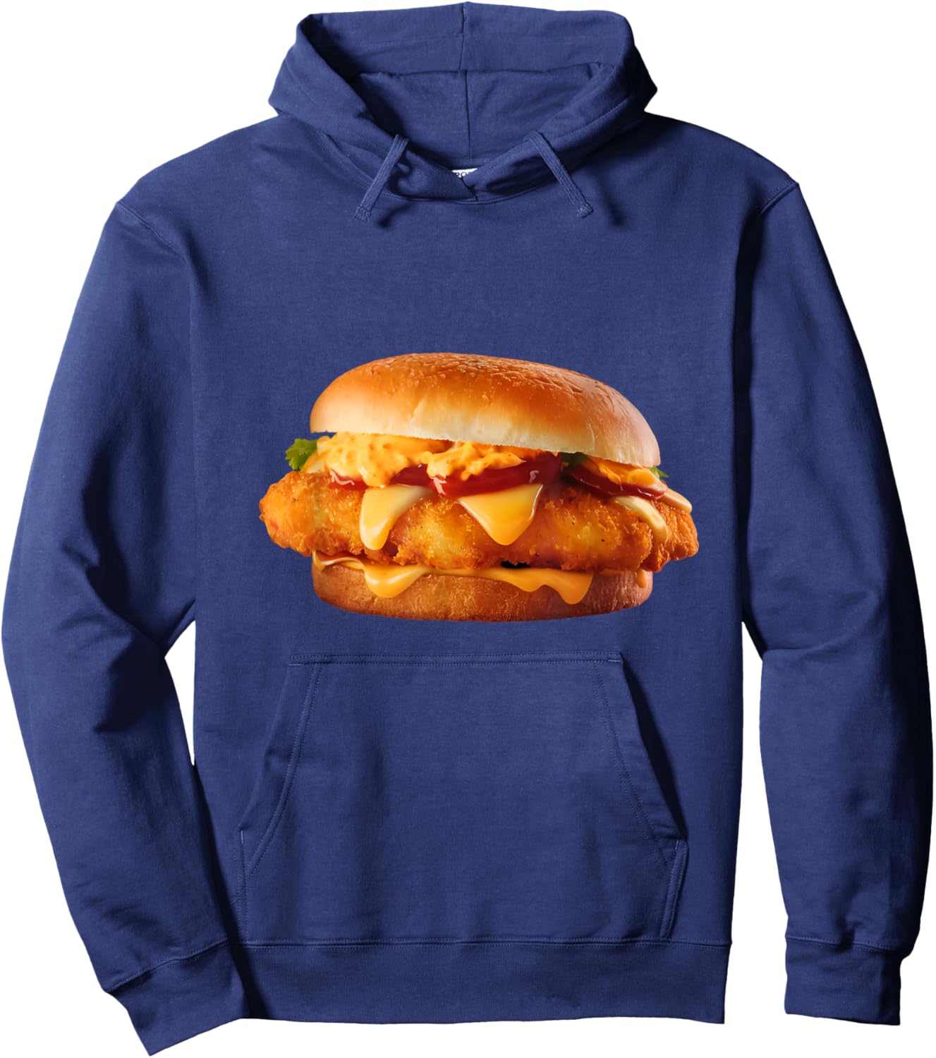 Id Rather Be Eating a Fish Sandwiches Funny Food Lover Gifts Hoodie - Hoodie | Navy