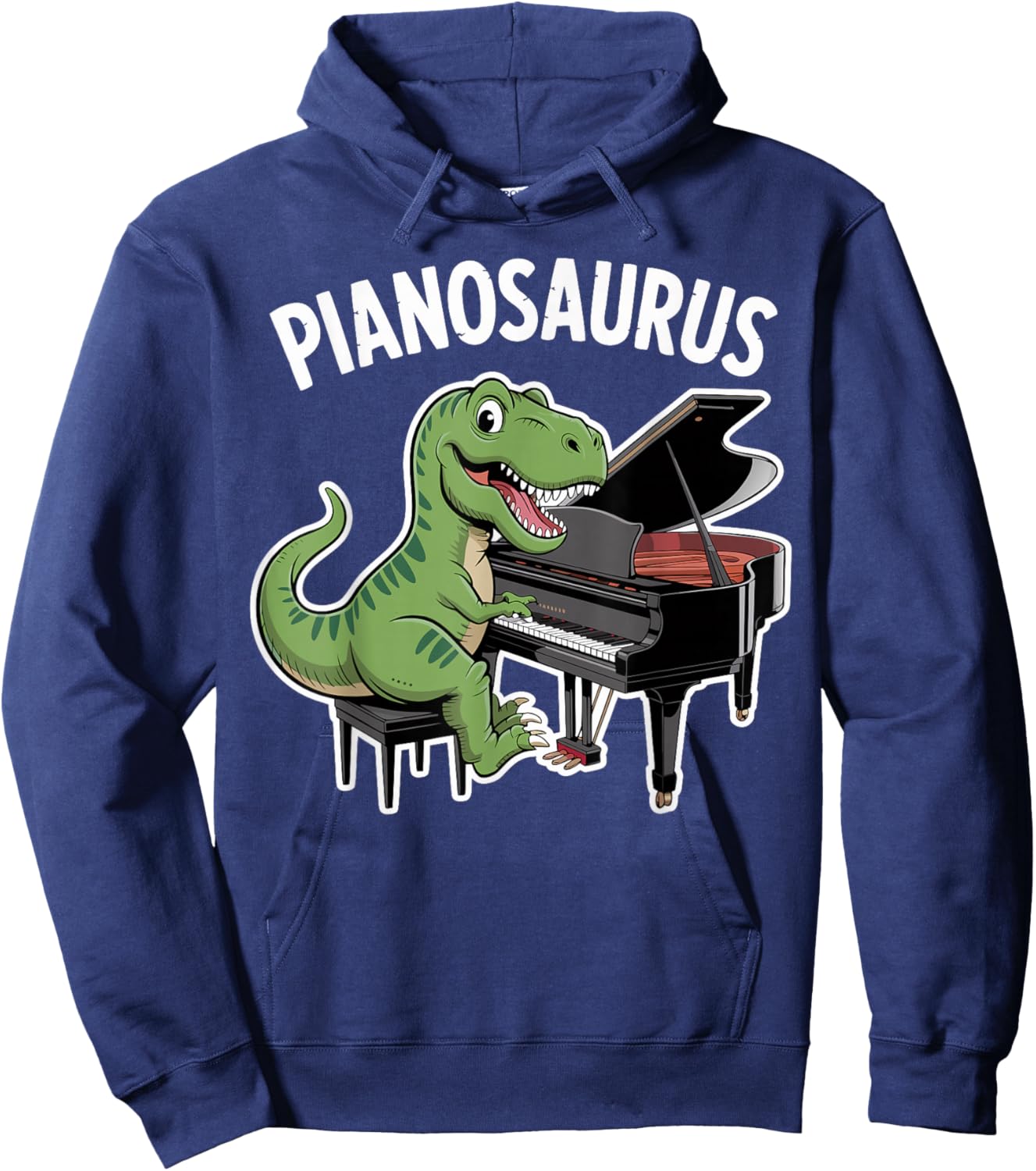 Funny Piano Tuner Pianosaurus T-Rex Piano Player Hoodie - Hoodie | Navy