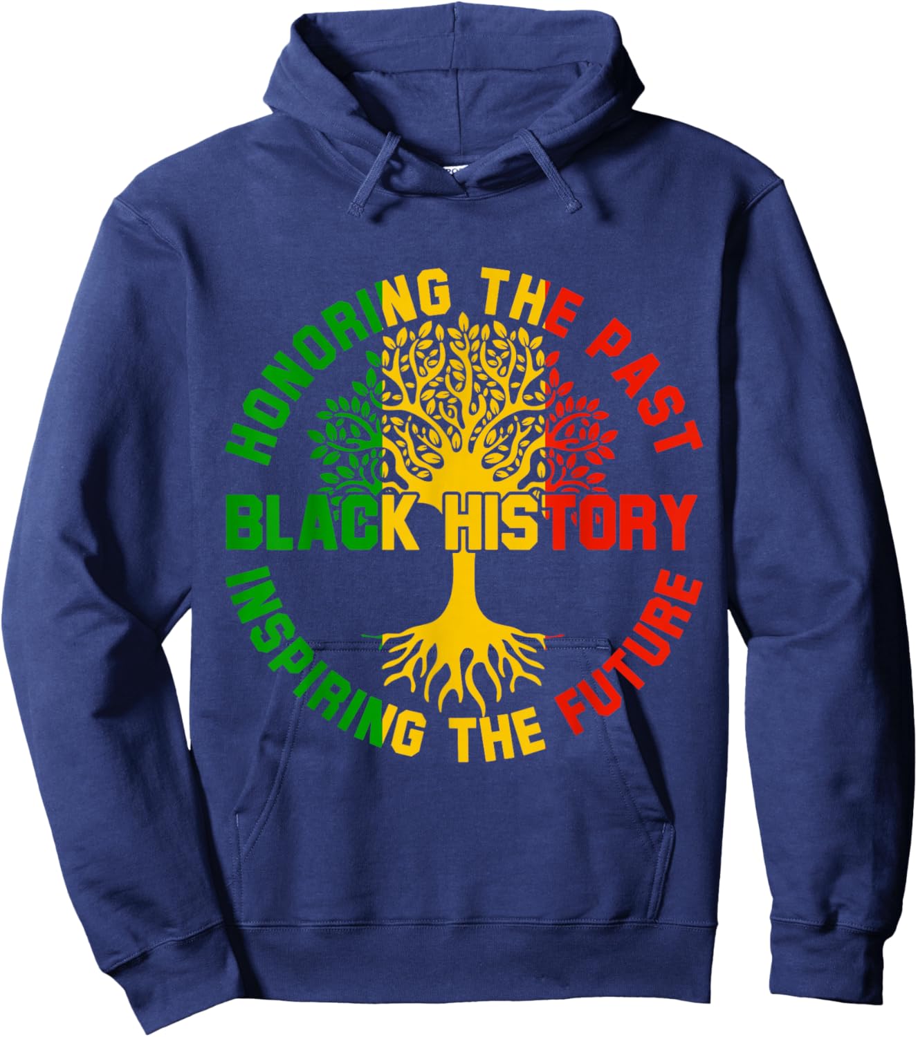 Honoring The Past Inspiring The Future Black History Month Hoodie - Hoodie | Navy