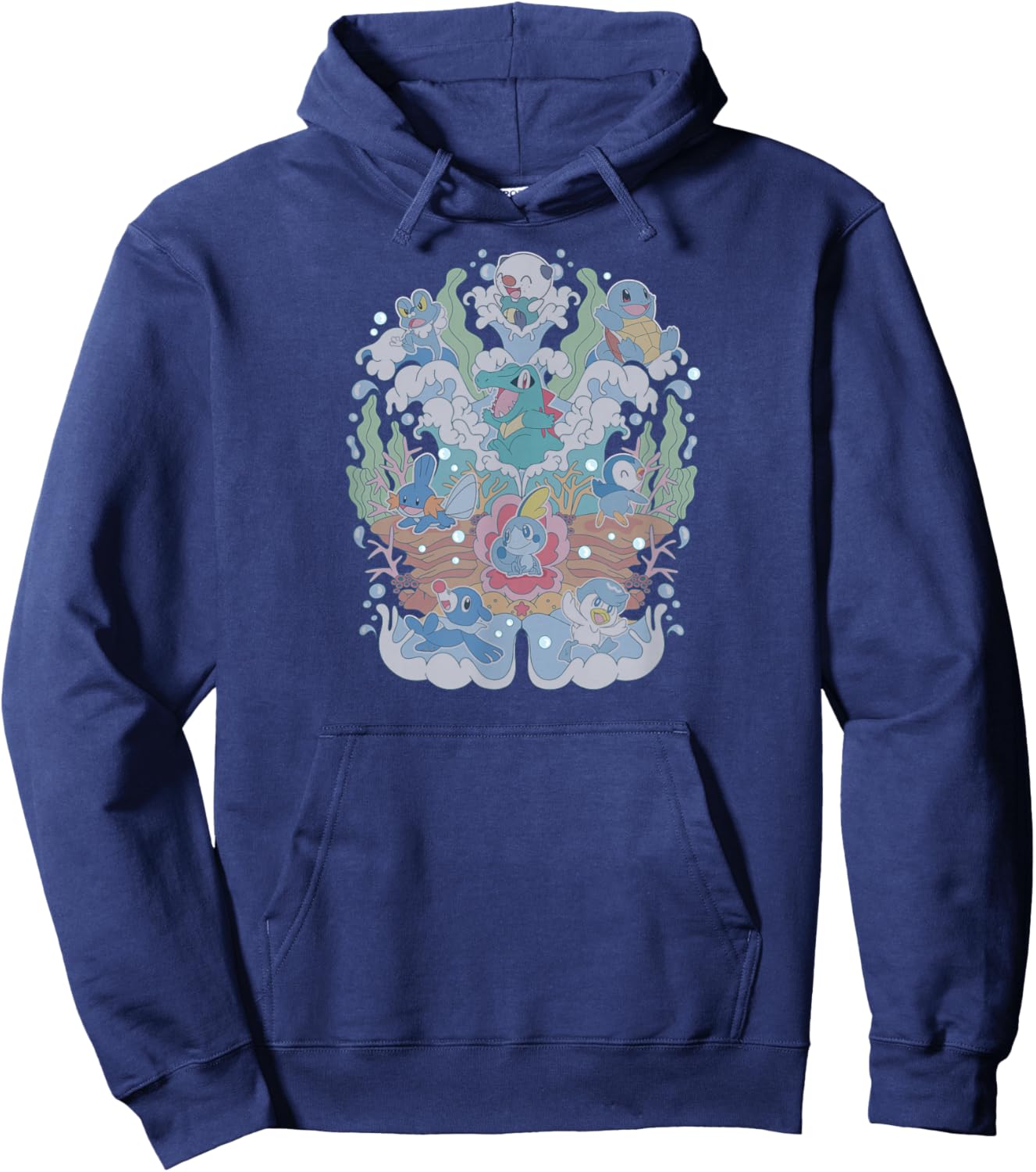 Pokémon - Water Type Starters Hoodie - Hoodie | Navy