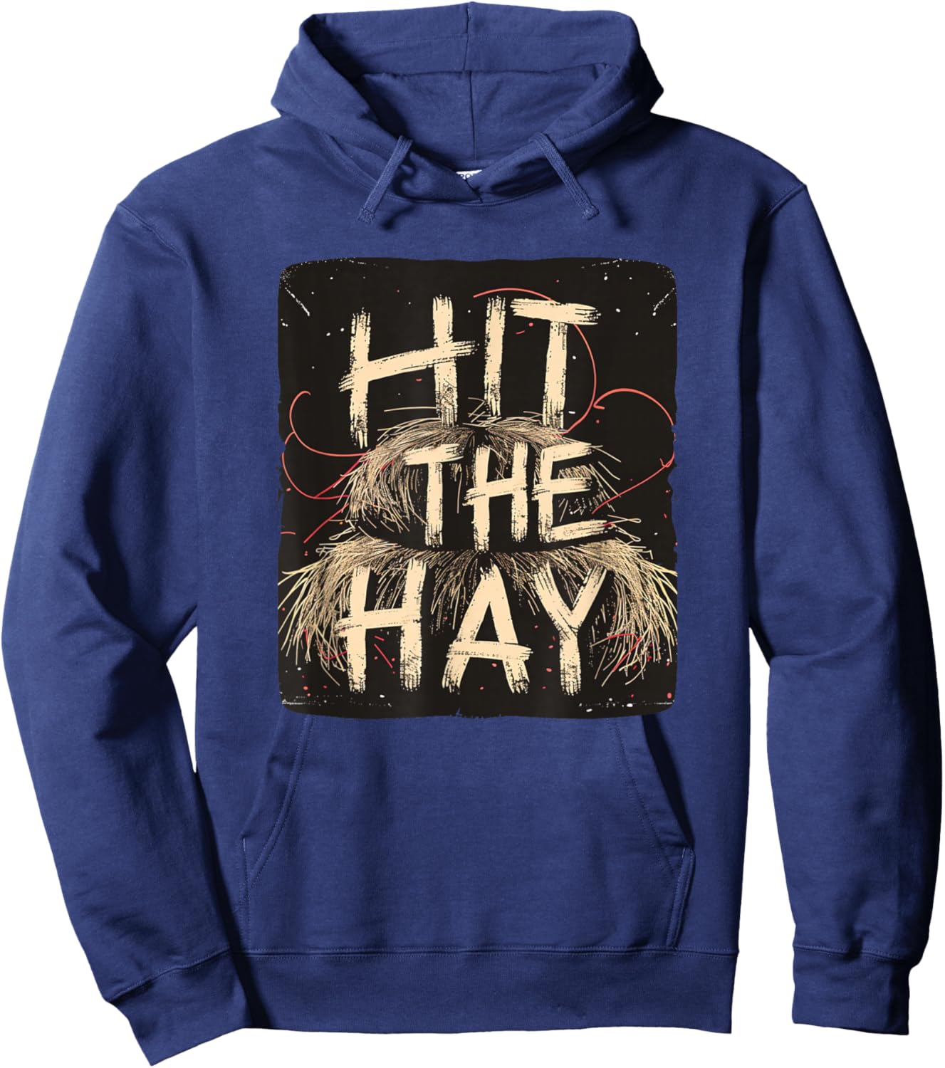 Funny Sleep Wear Costume with hit the hay Hoodie - Hoodie | Navy