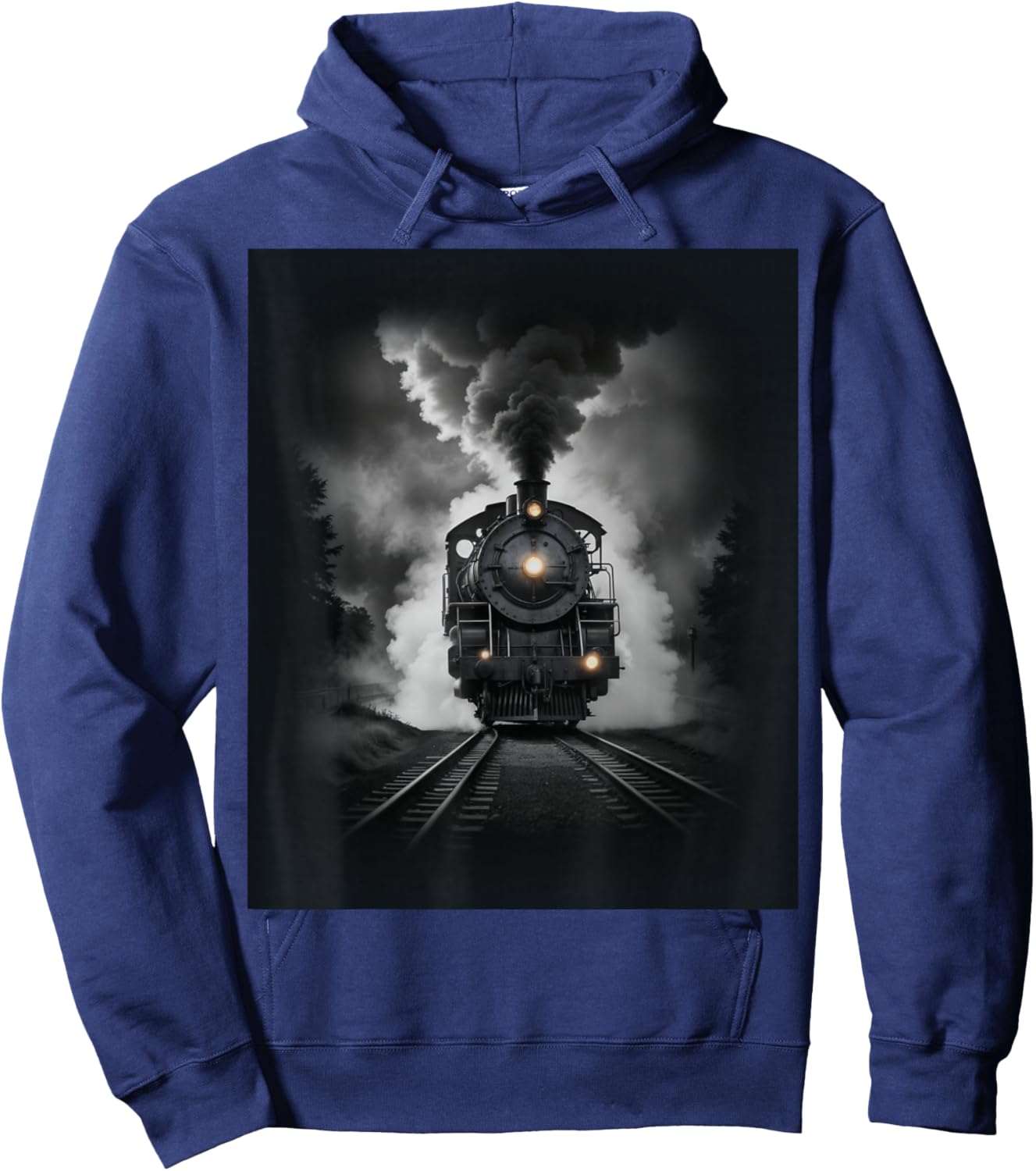 Steam Locomotive Train 4014 Vintage Railroad Big Boy Engine Hoodie - Hoodie | Navy