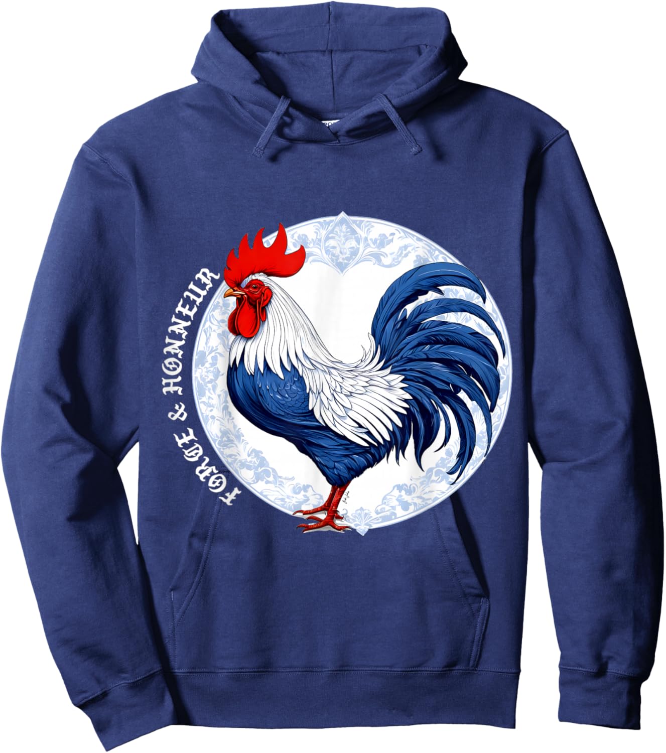 Force & Honneur France Coq Cadeau Hoodie - Hoodie | Navy