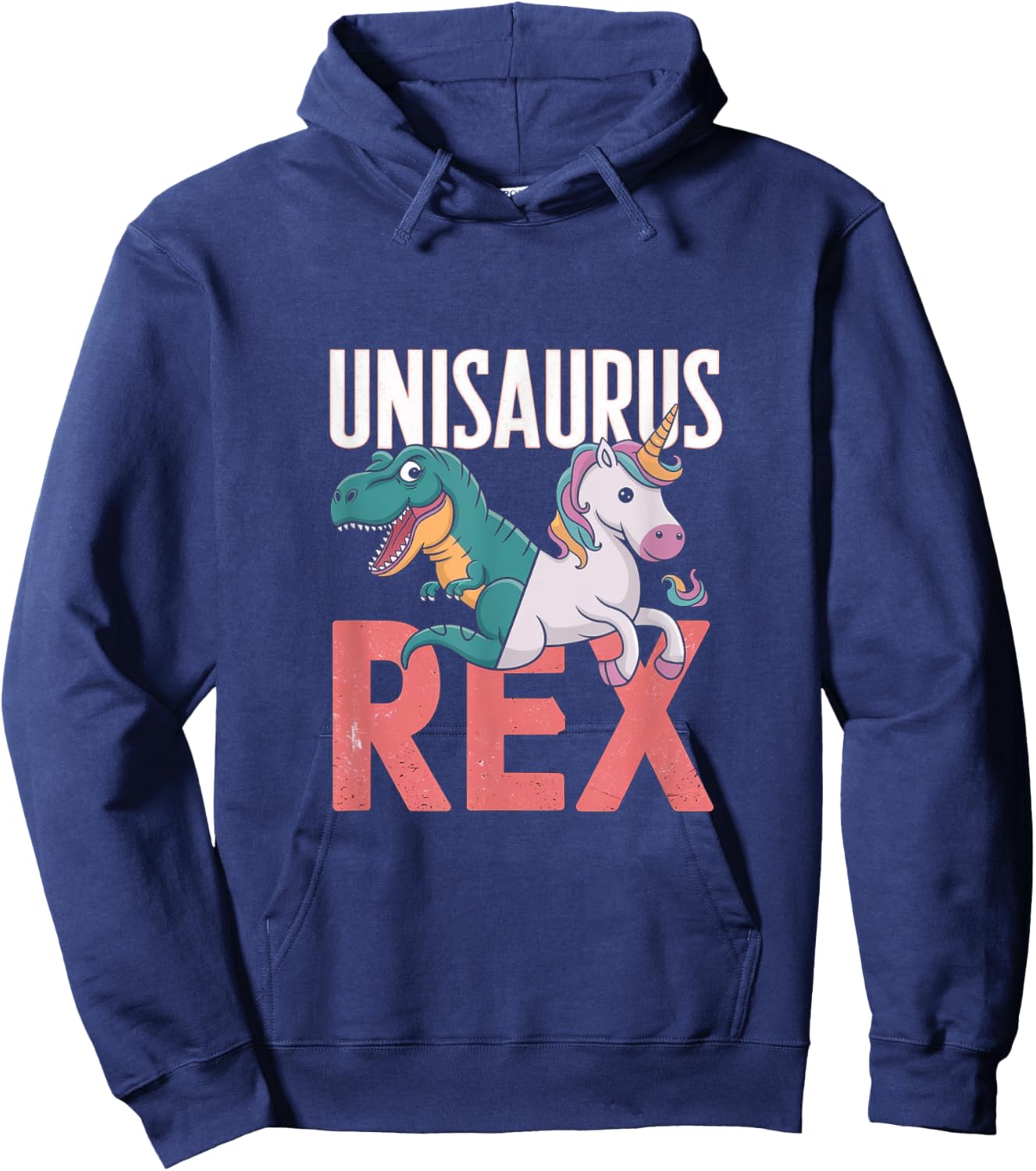 Unisaurus Rex Dinosaur Unicorn Hoodie - Hoodie | Navy