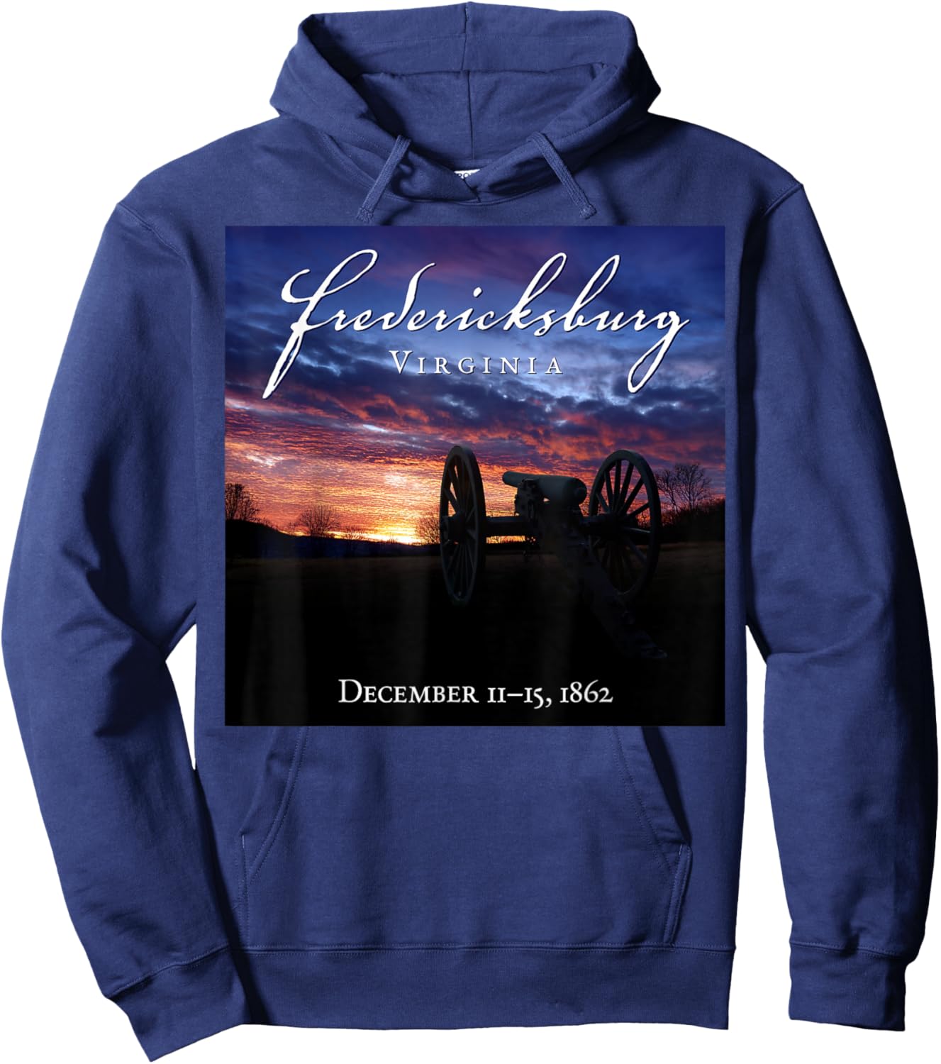 Battle of Fredericksburg Civil War Hoodie - Hoodie | Navy