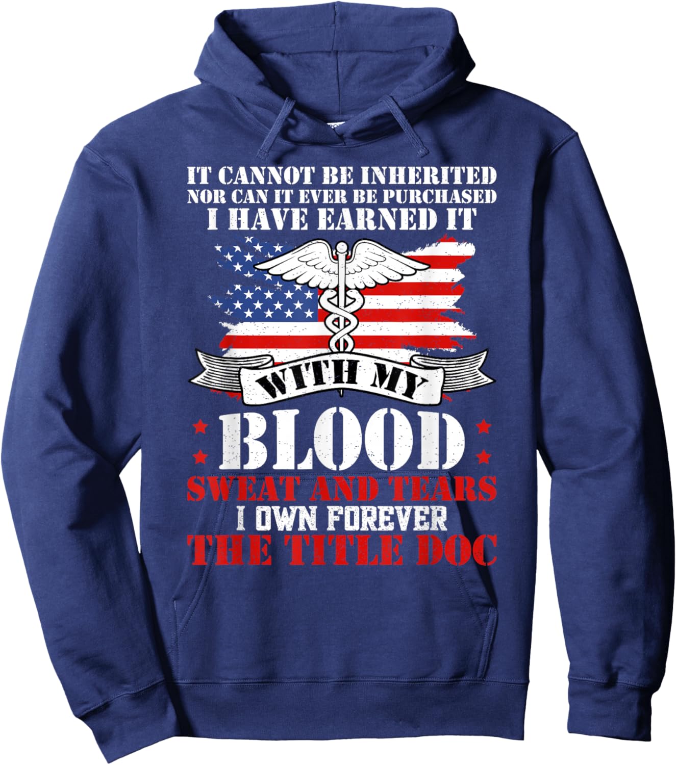 The Title Doc Combat Medic Proud Combat Medics Hoodie - Hoodie | Navy