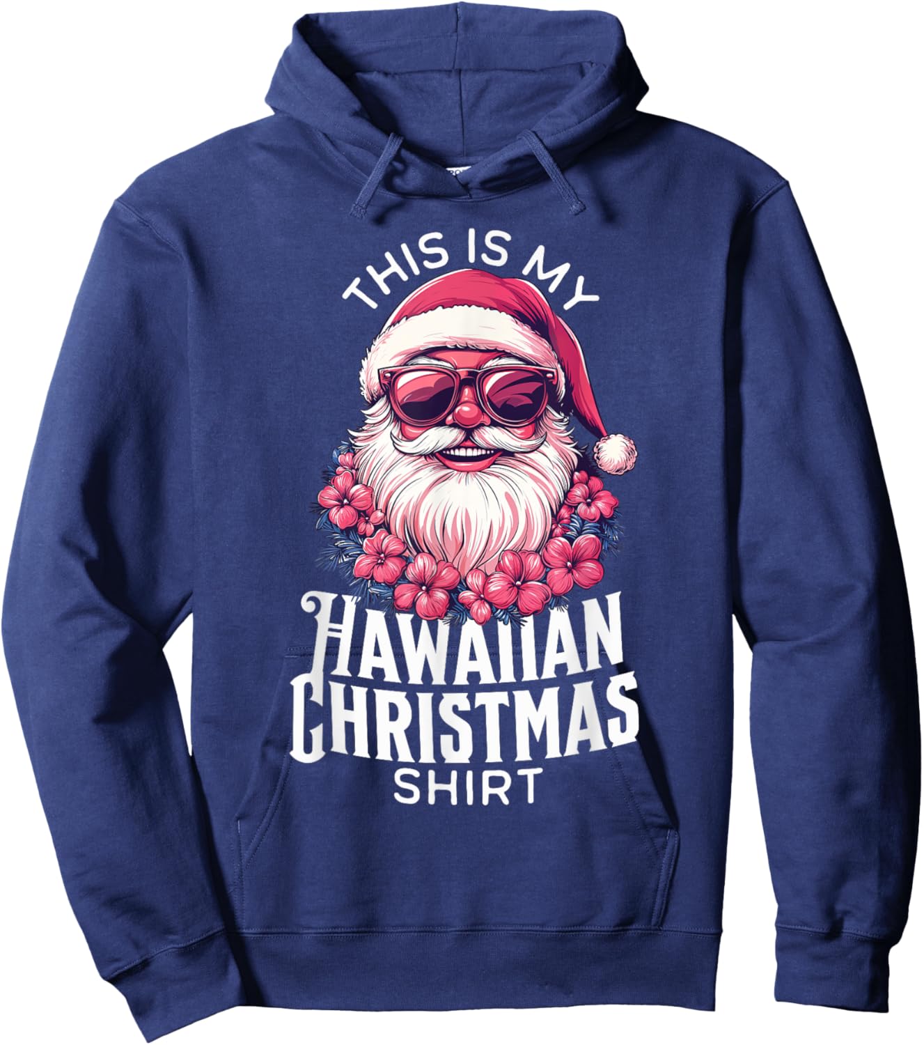 This Is My Hawaiian Christmas Shirt Family Mele Kalikimaka Hoodie - Hoodie | Navy